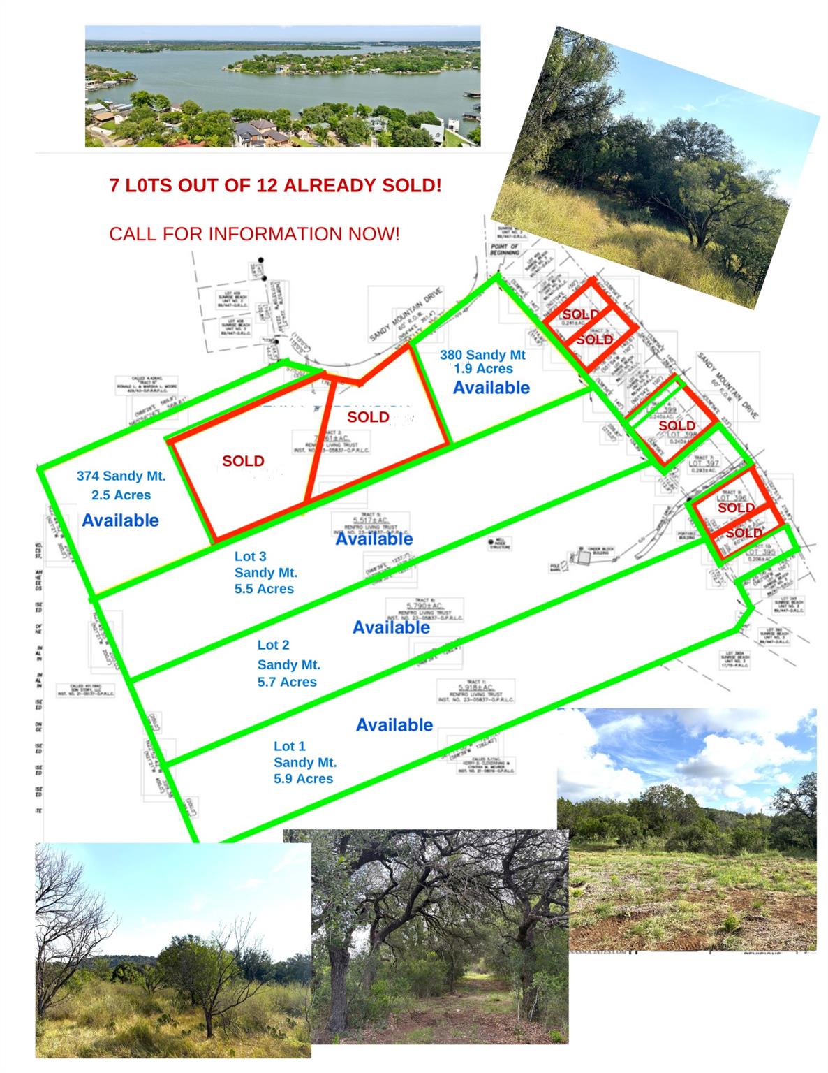 TBD Sandy Mountain Dr. Tract 1, Sunrise Beach, TX 78643
