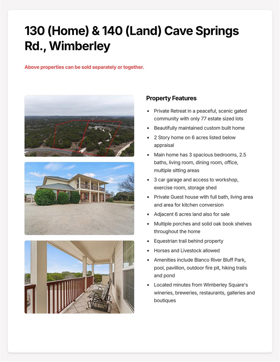 130 Cave Springs Rd, Wimberley, TX 78676