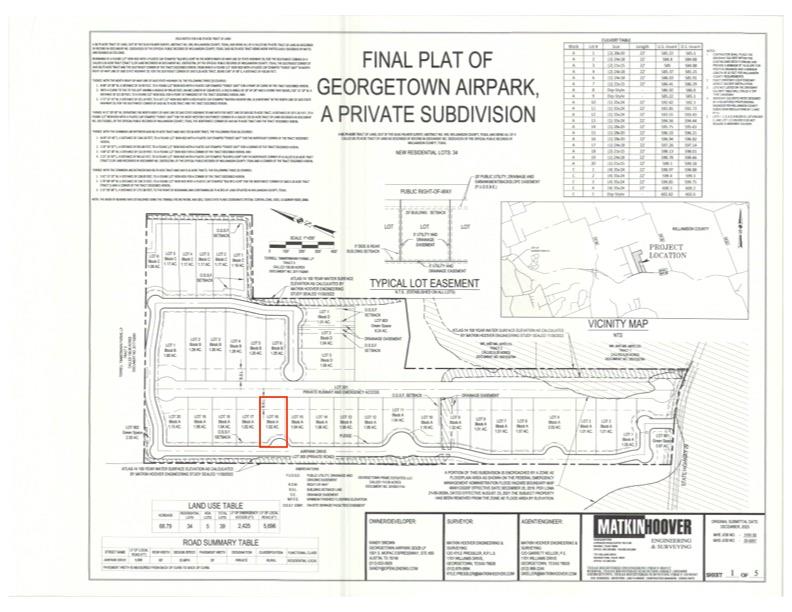 Lot A16 Airpark Dr, Georgetown, TX 78626
