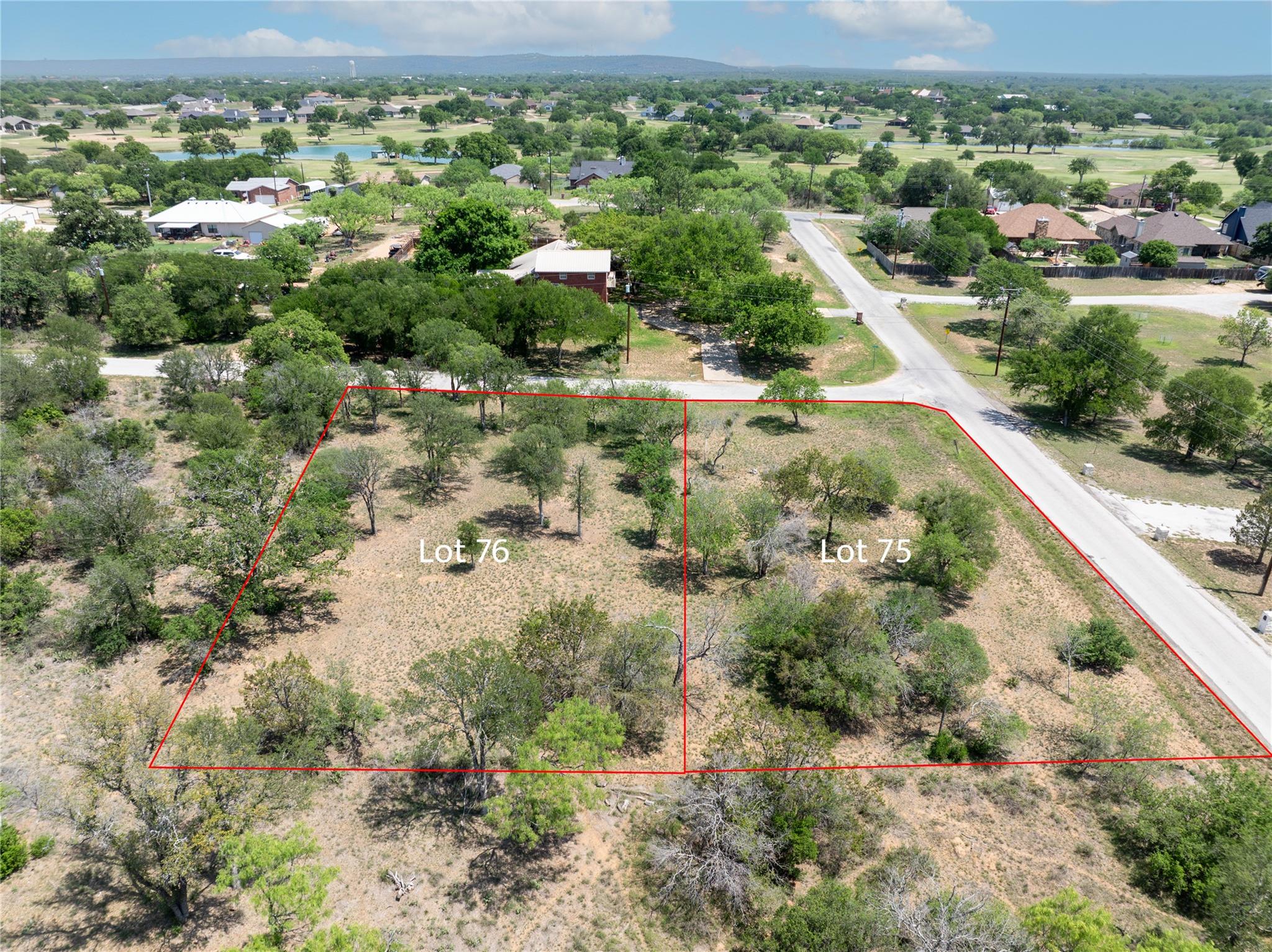 Lot 75 & 76 Pony Creek Dr, Kingsland, TX 78639