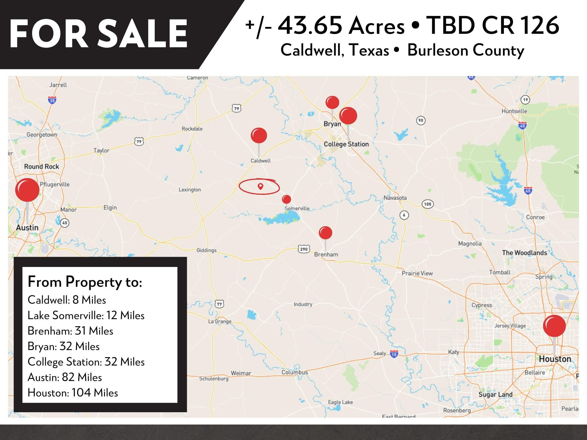 TBD (43.65 Acres) County Road 126, Caldwell, TX 77836