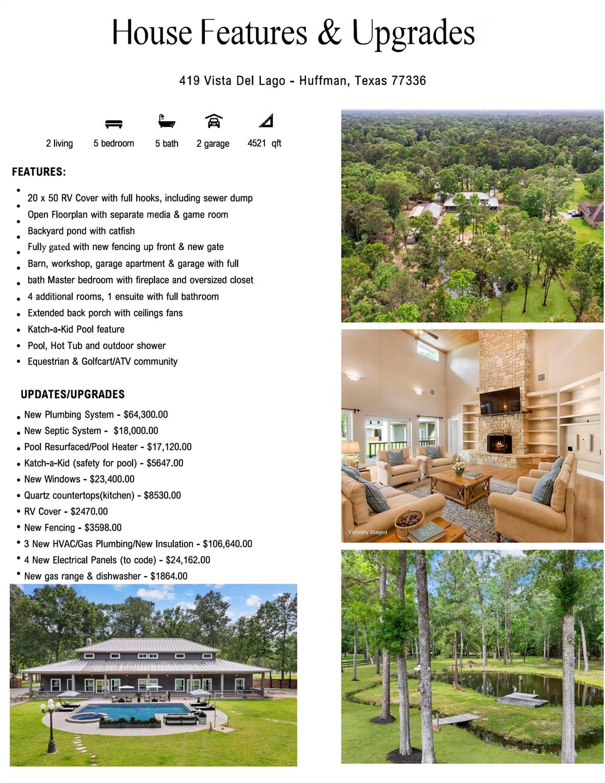 419 Vista Del Lago Dr, Huffman, TX 77336