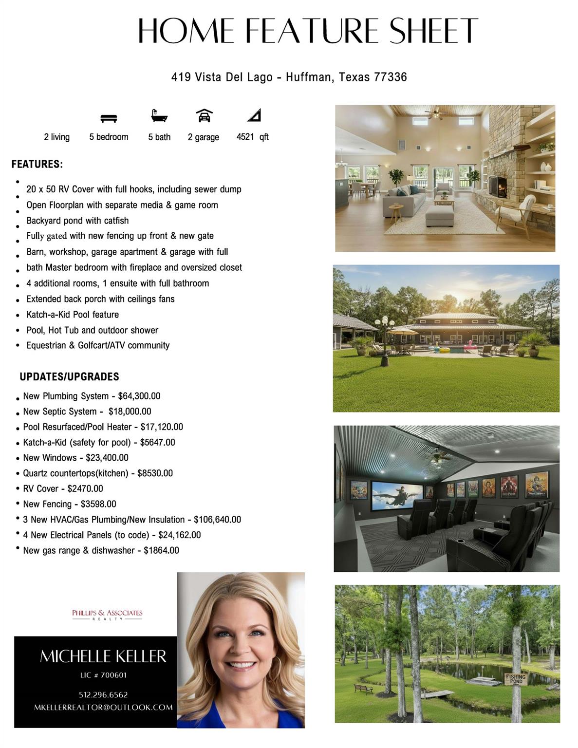 419 Vista Del Lago Dr, Huffman, TX 77336