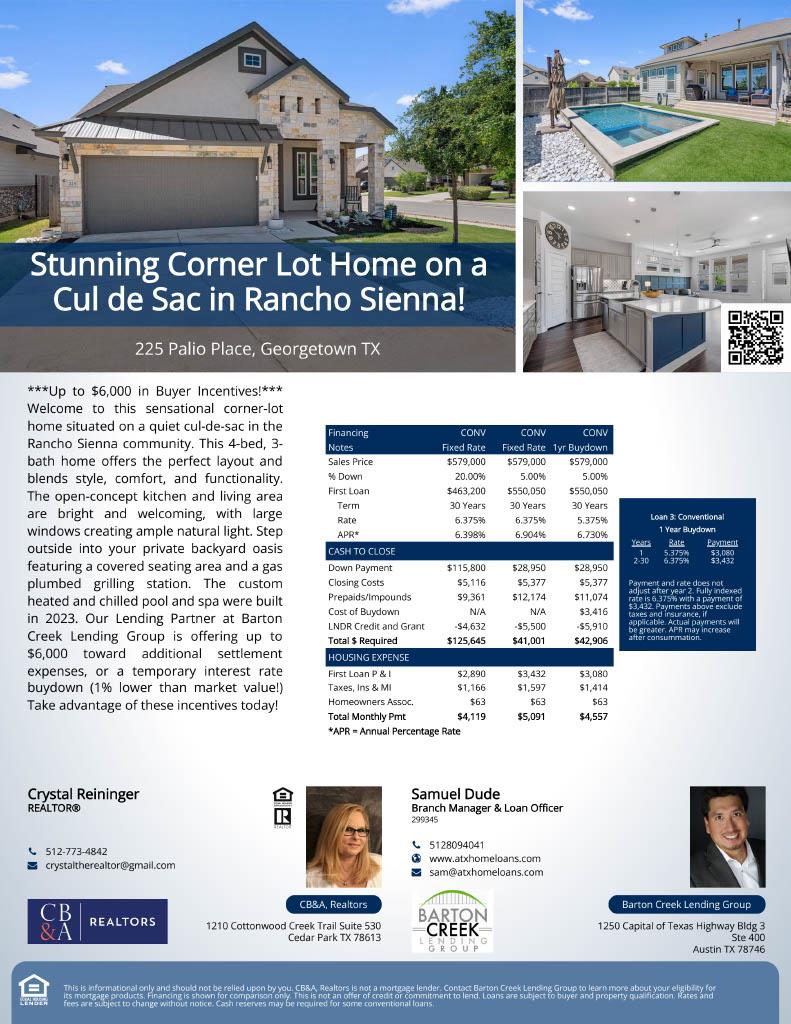 225 Palio Pl, Georgetown, TX 78628