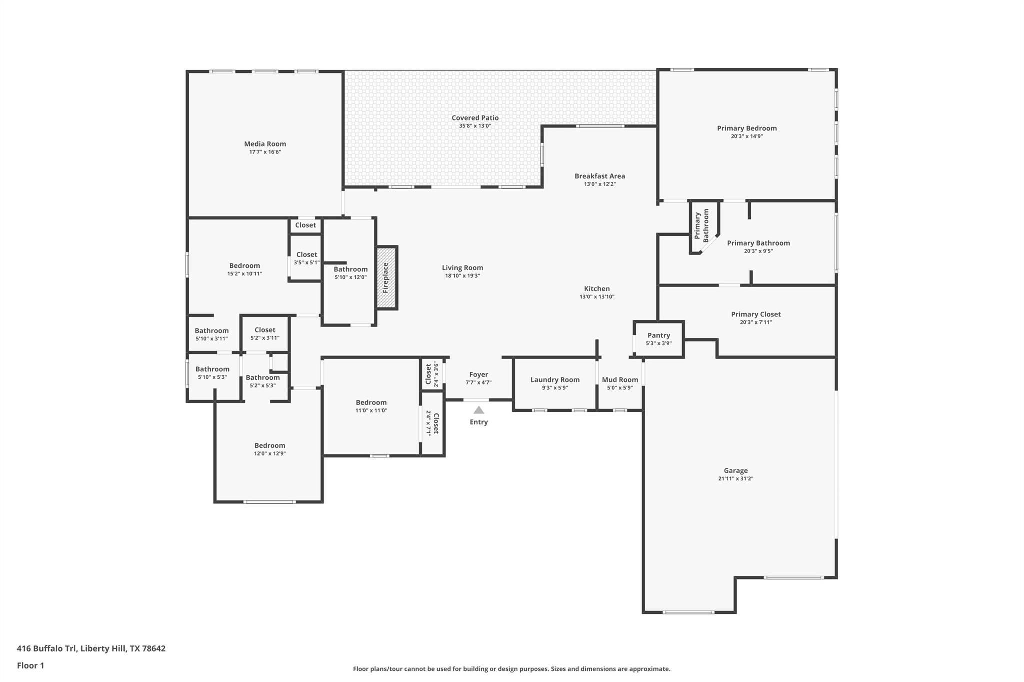 416 Buffalo Trl, Liberty Hill, TX 78642