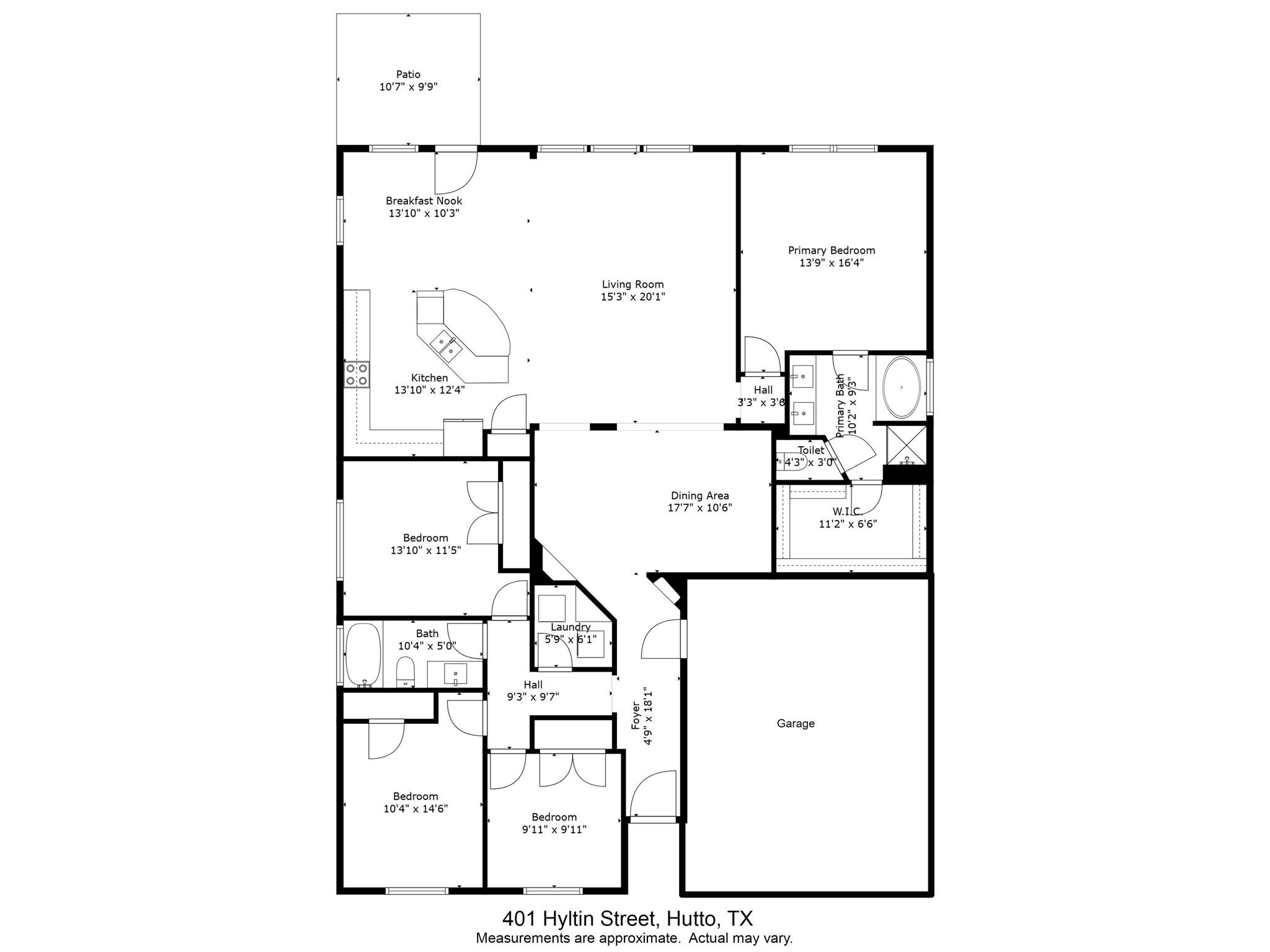 401 Hyltin St, Hutto, TX 78634
