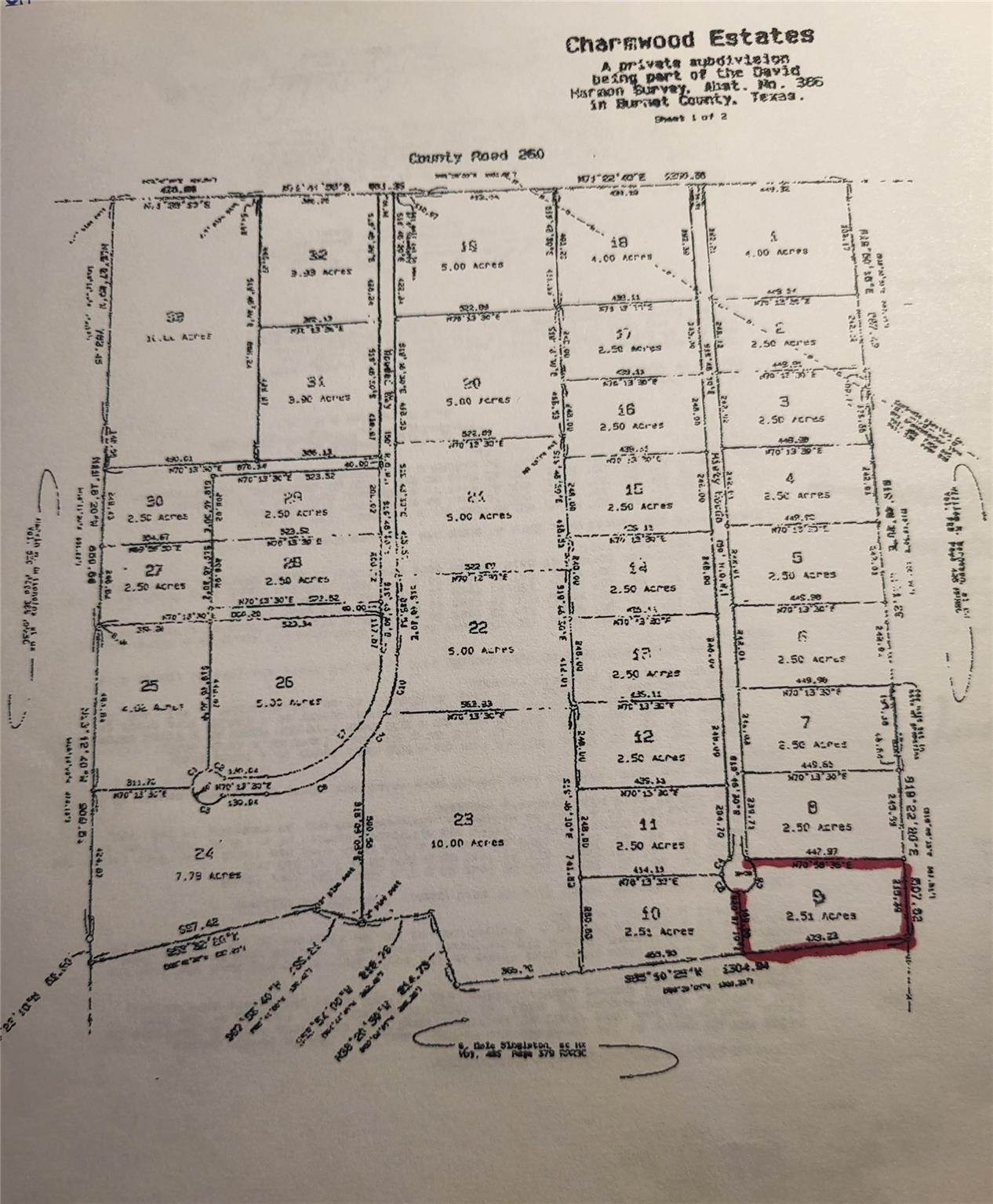 Lot 9 Misty Woods, Bertram, TX 78605