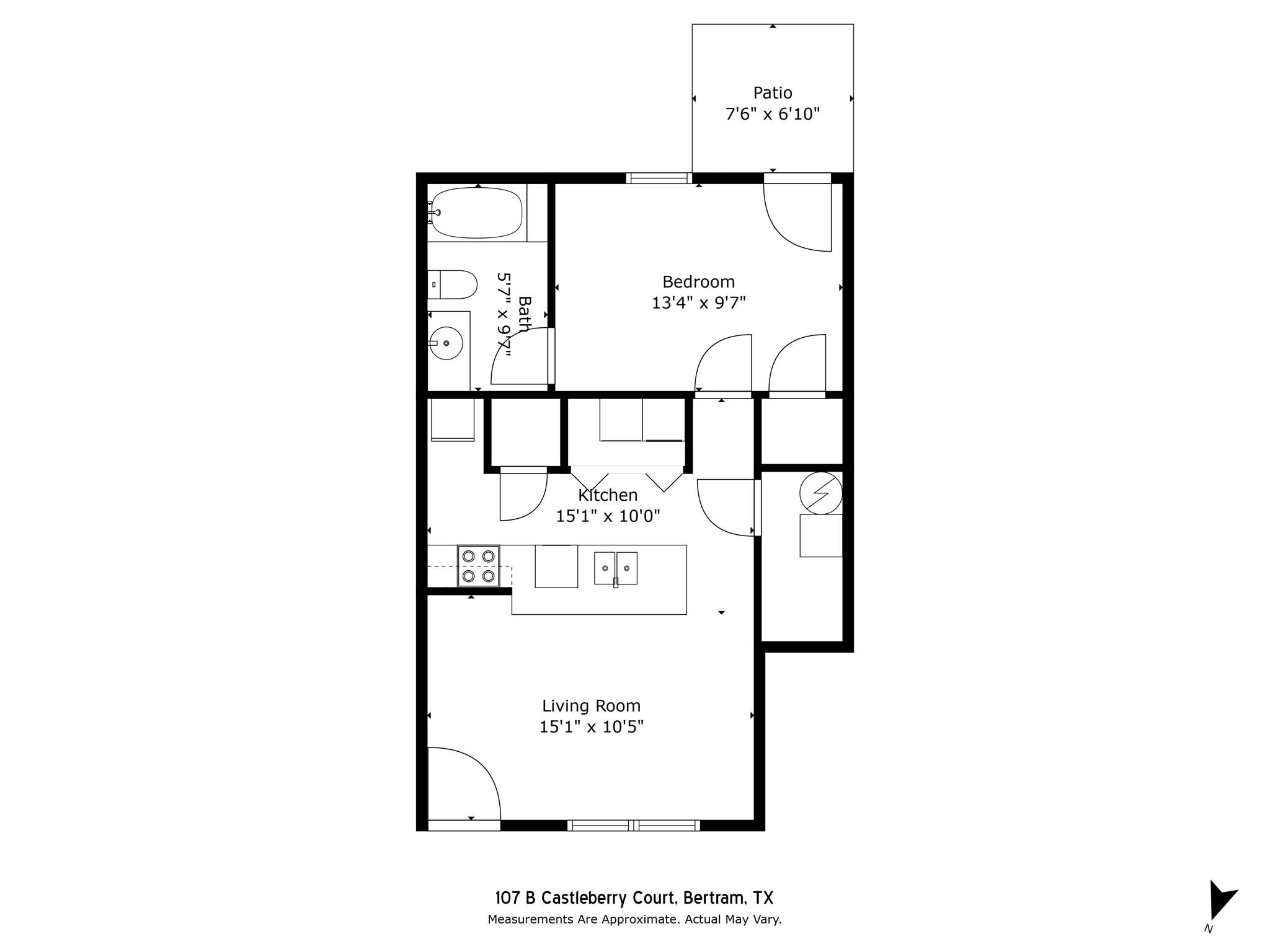 107 Castleberry Ct # B, Bertram, TX 78605