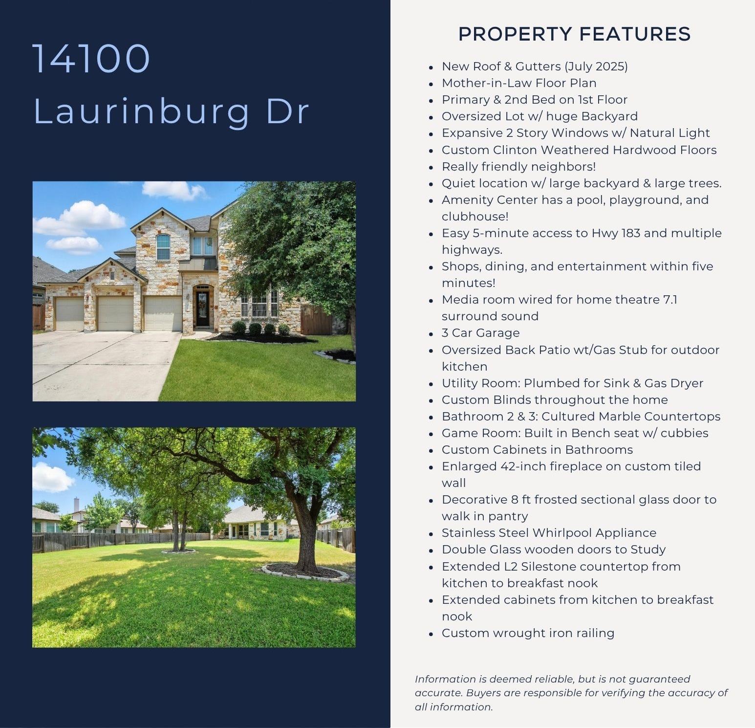 14100 Laurinburg Dr, Austin, TX 78717