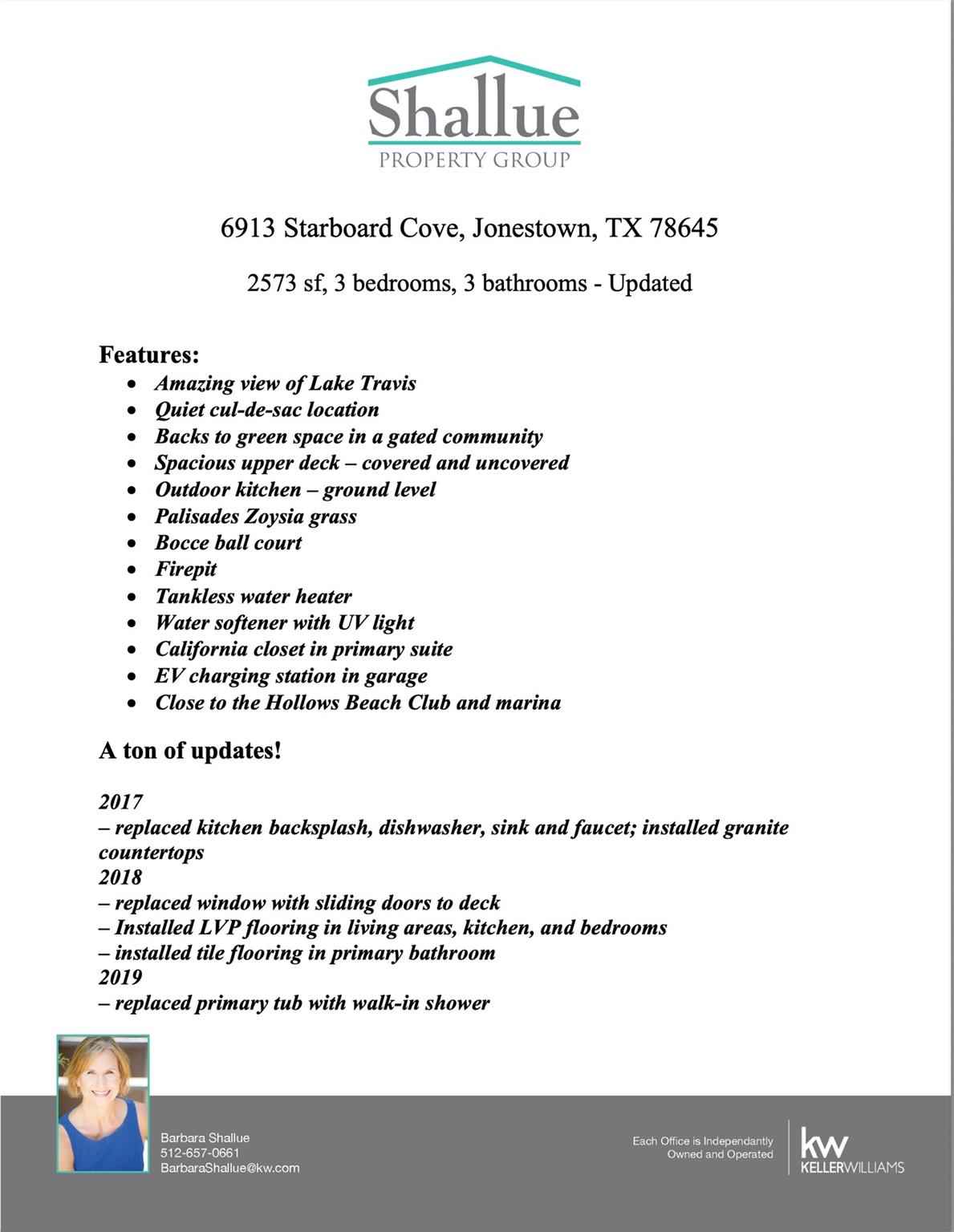 6913 Starboard Cv, Jonestown, TX 78645