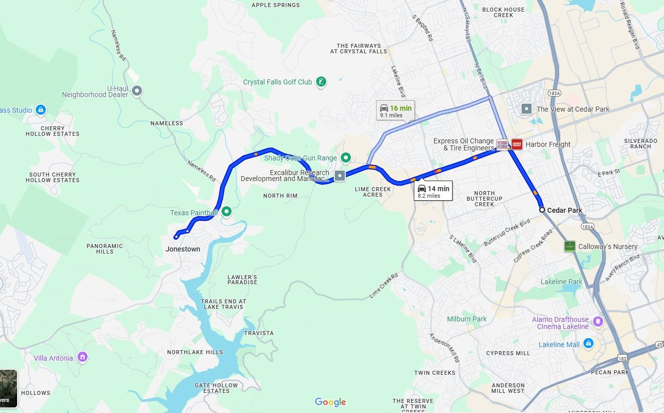 11014 W Lake Terrace Dr, Jonestown, TX 78645