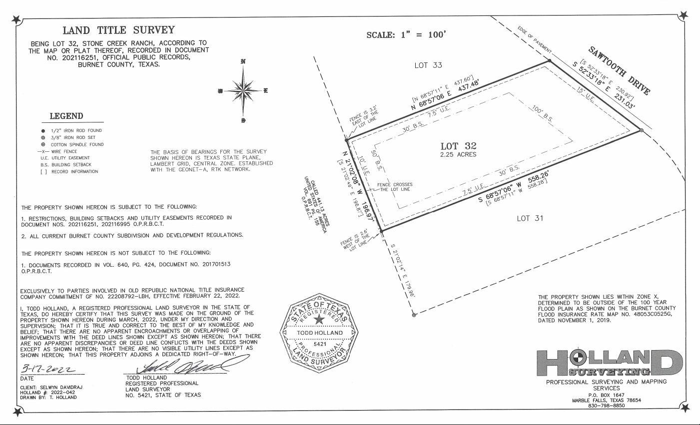 Lot 32 Sawtooth Dr, Bertram, TX 78605