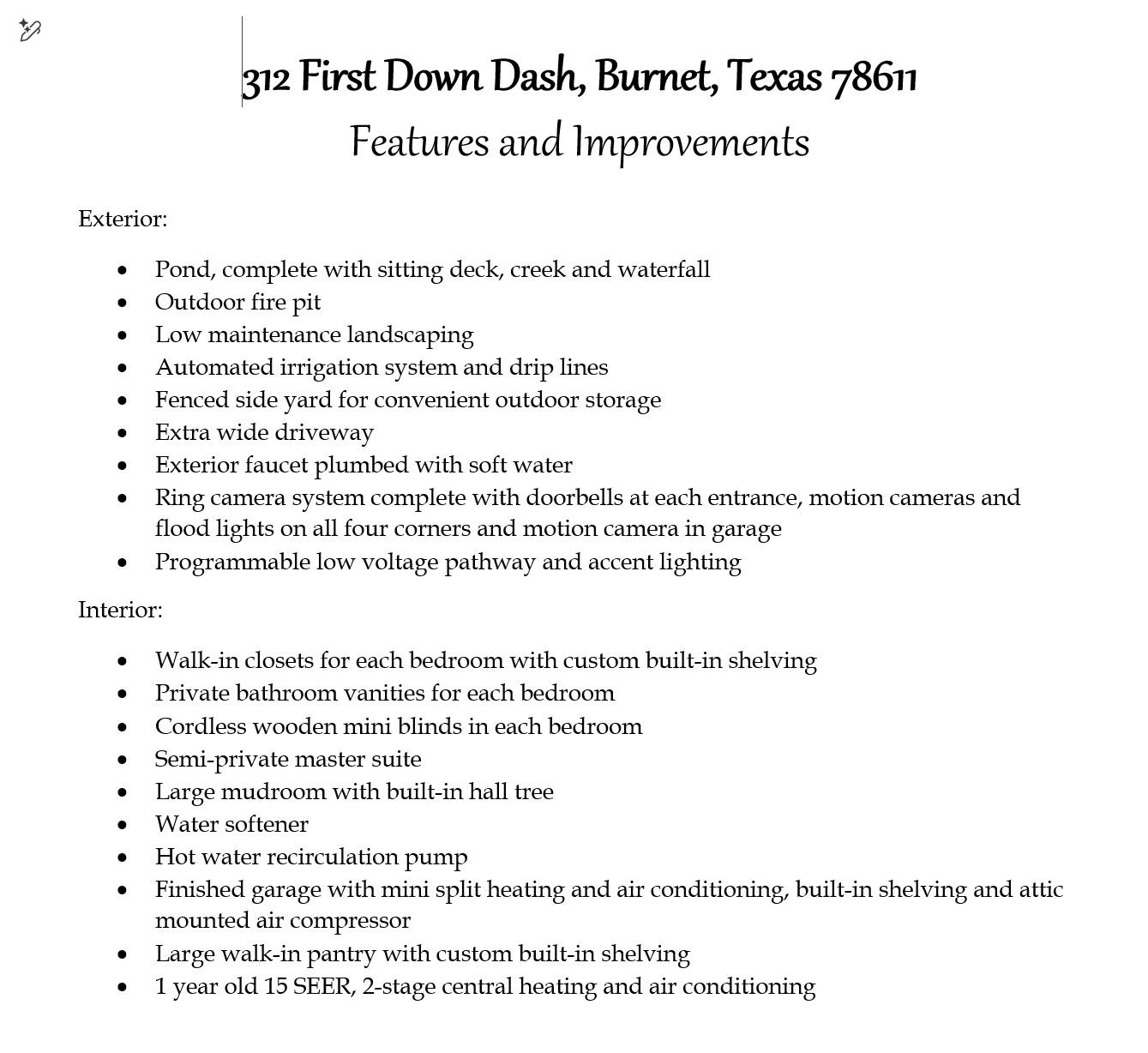 312 FIRST DOWN DASH, Burnet, TX 78611
