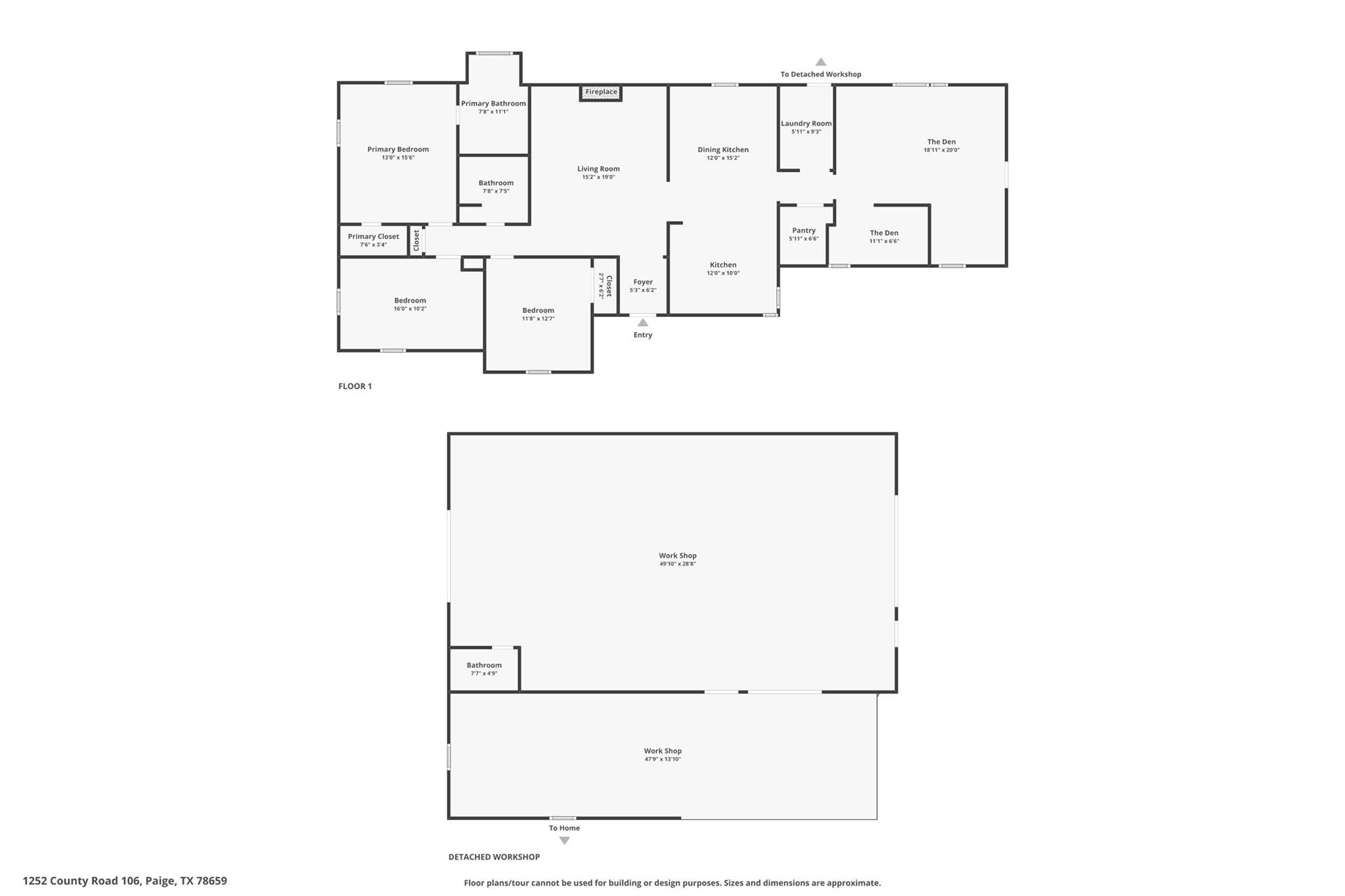 1252 County Road 106, Paige, TX 78659