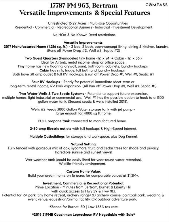 17787 Fm 963, Bertram, TX 78605