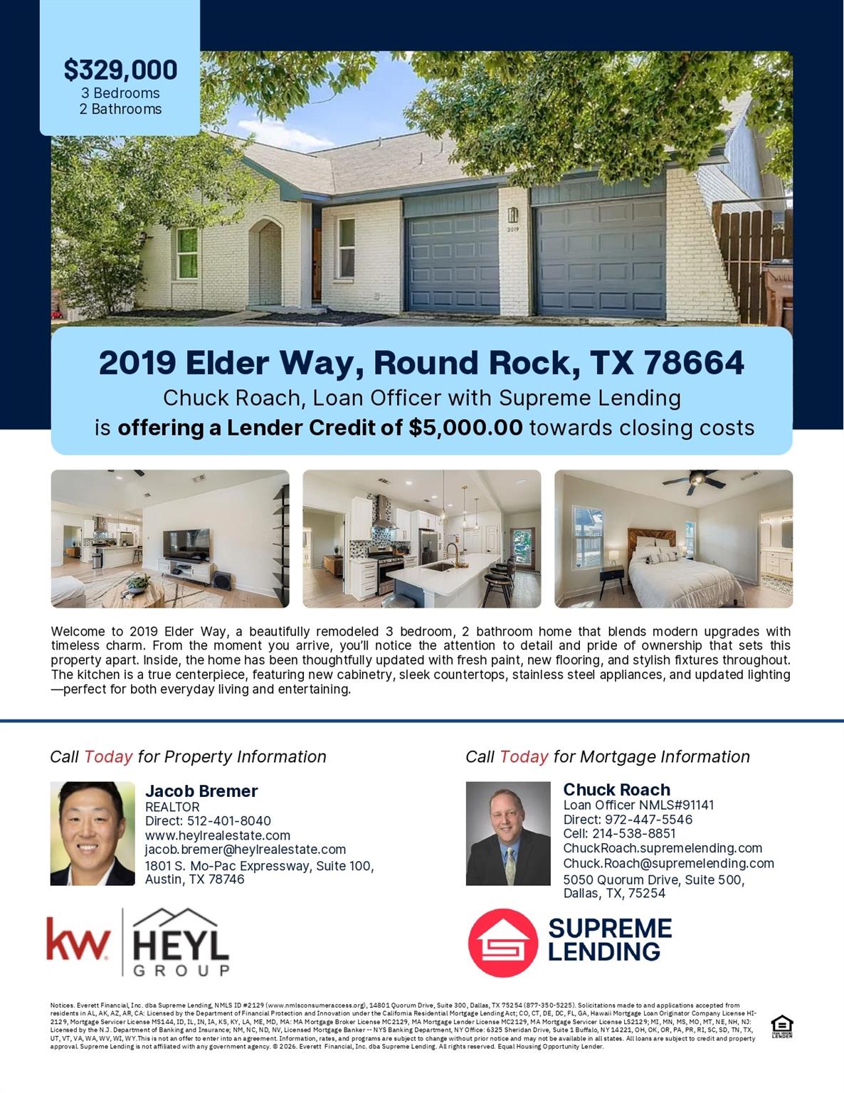 2019 Elder Way, Round Rock, TX 78664