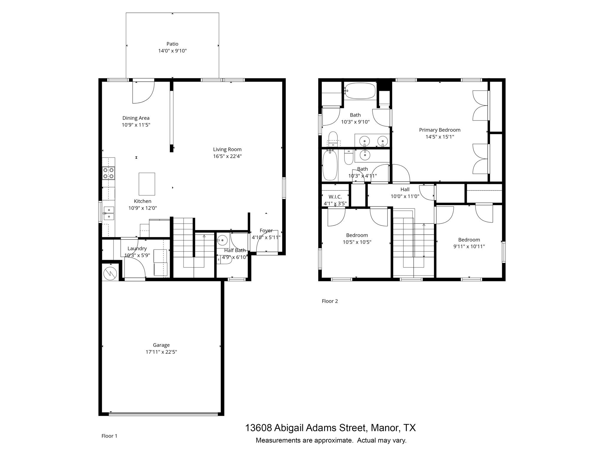 13608 Abigail Adams St, Manor, TX 78653