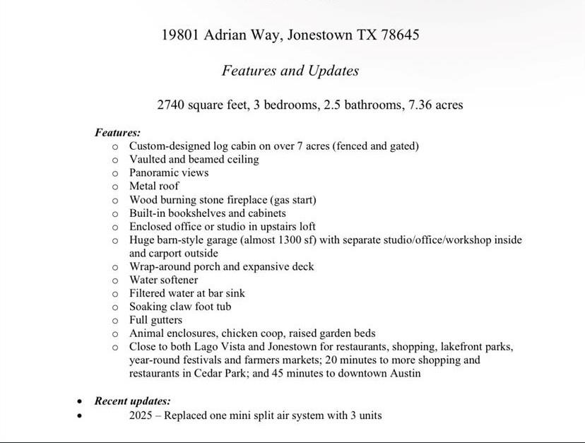 19801 Adrian Way, Jonestown, TX 78645
