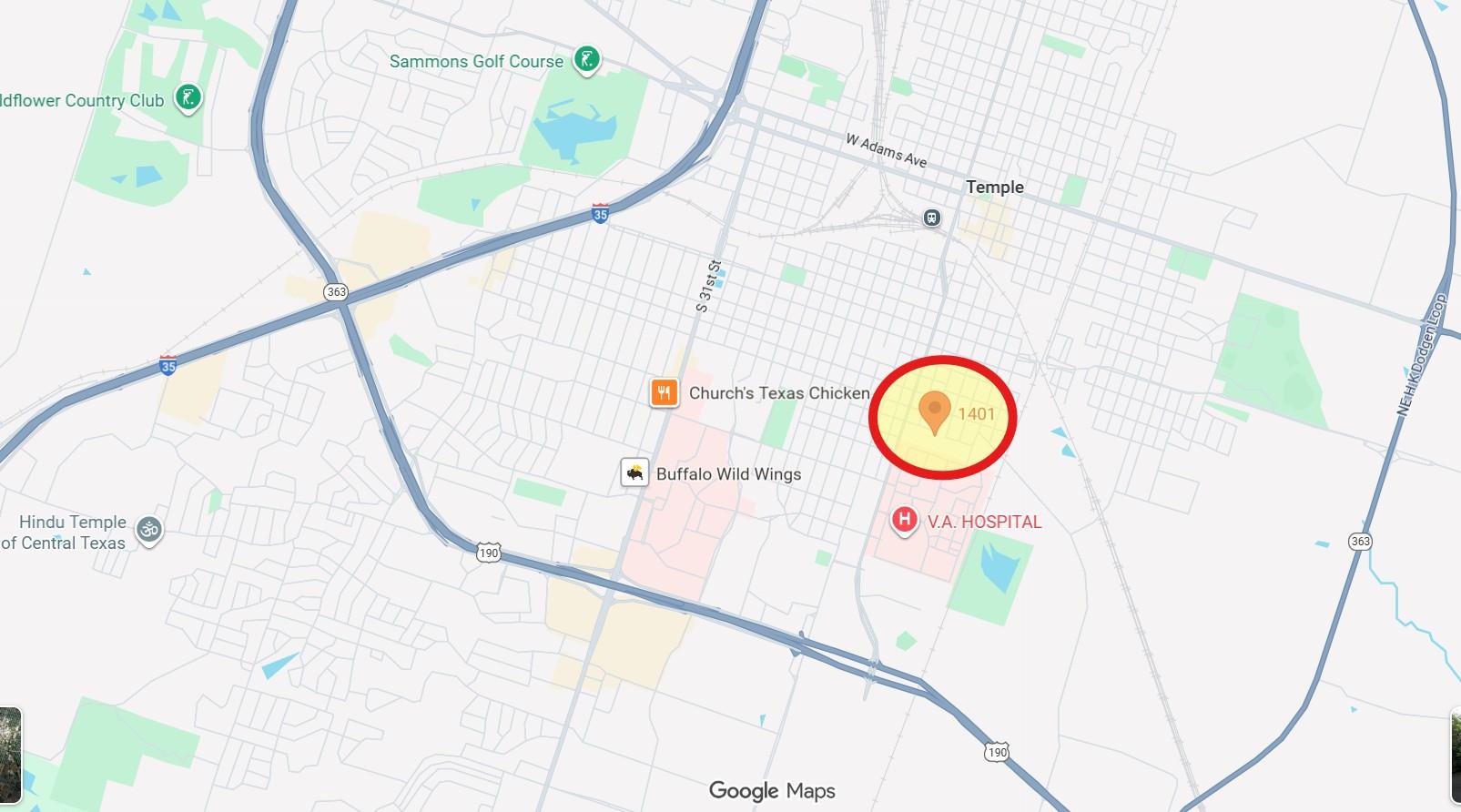 1401 S 2nd St, Temple, TX 76504