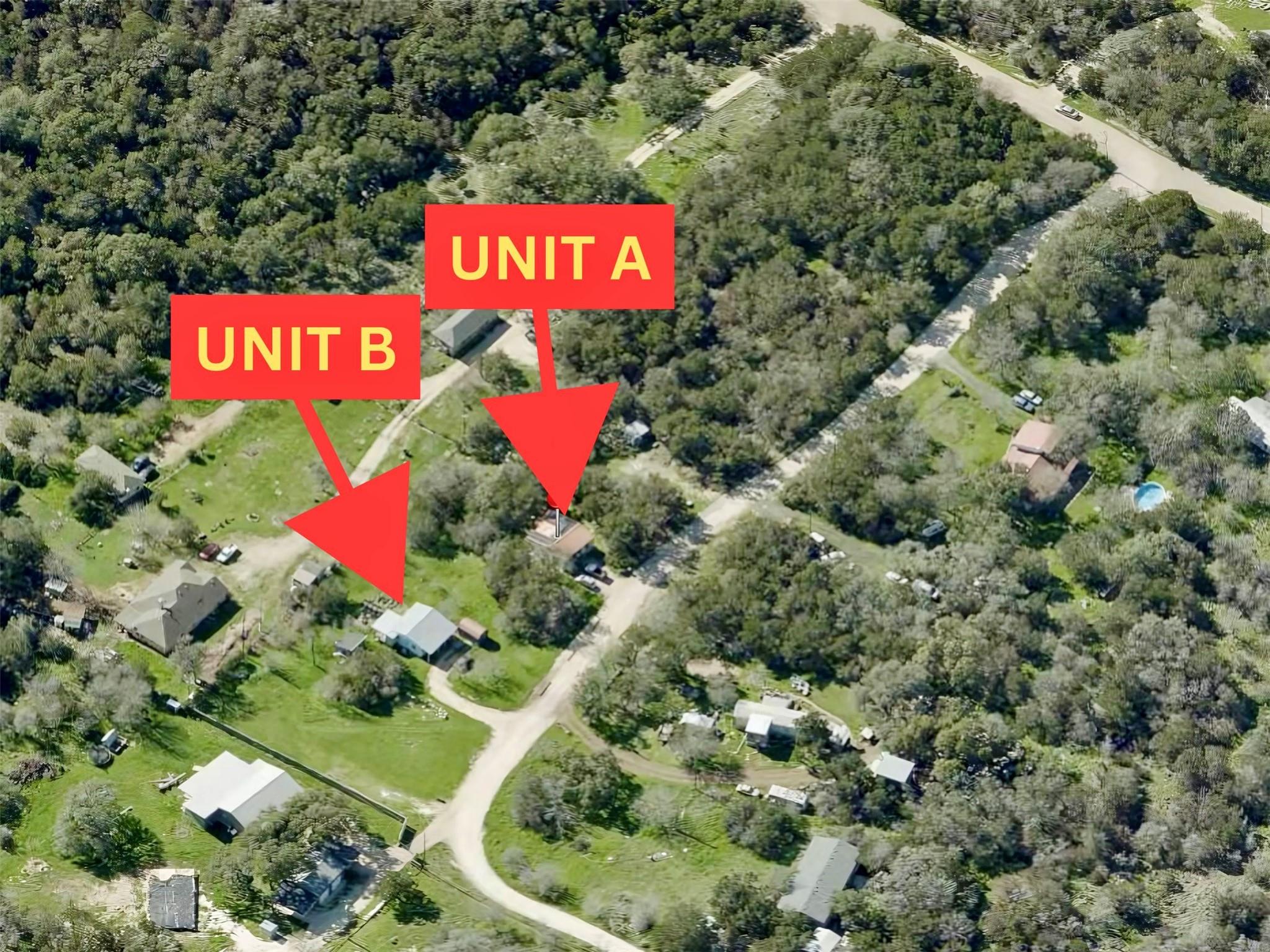 110 Roadrunner Rd # A & B + buildable acreage, San Marcos, TX 78666