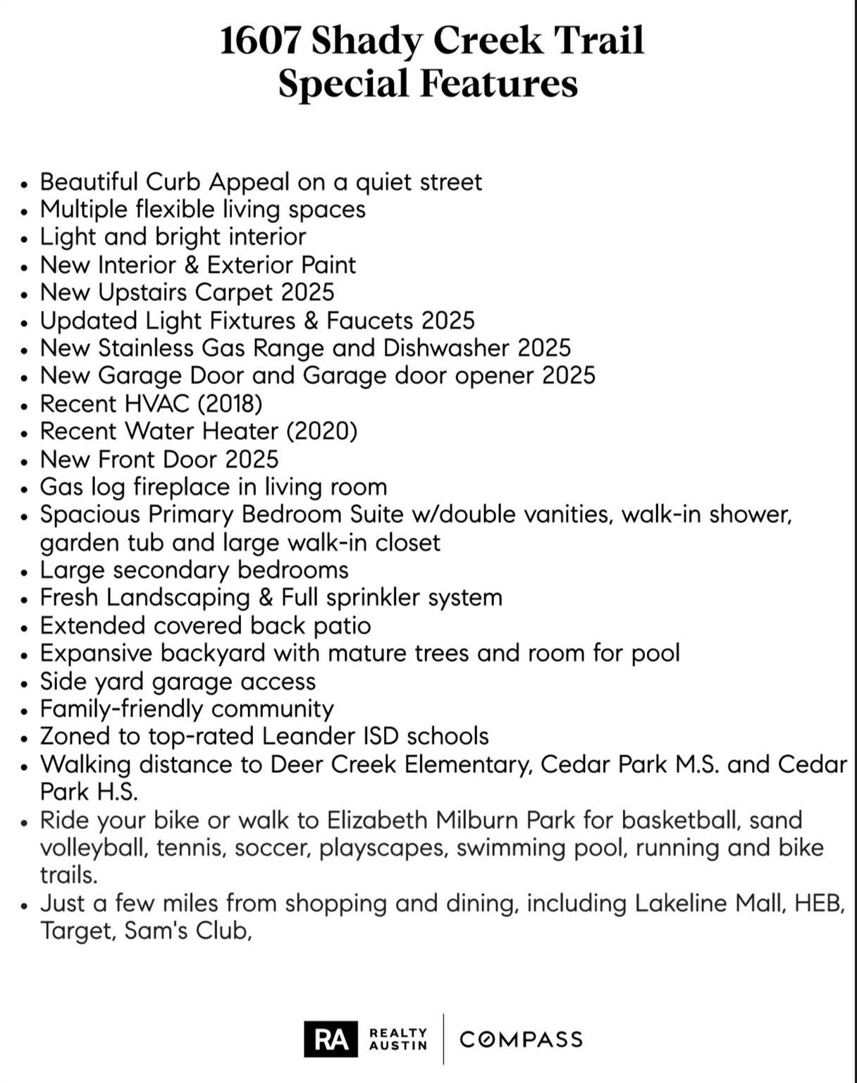 1607 Shady Creek Trl, Cedar Park, TX 78613