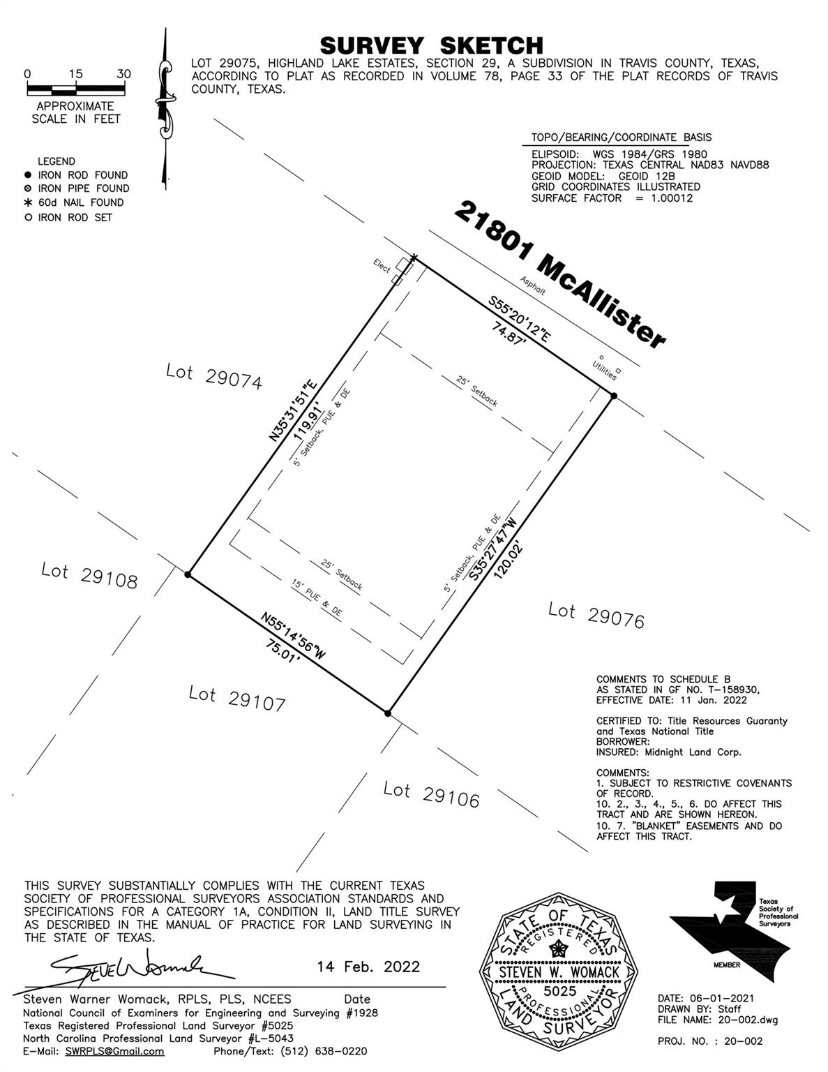 21801 McAllister Cir, Lago Vista, TX 78645