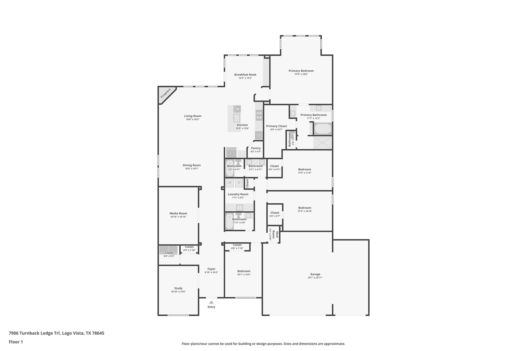 7906 Turnback Ledge Trl, Lago Vista, TX 78645