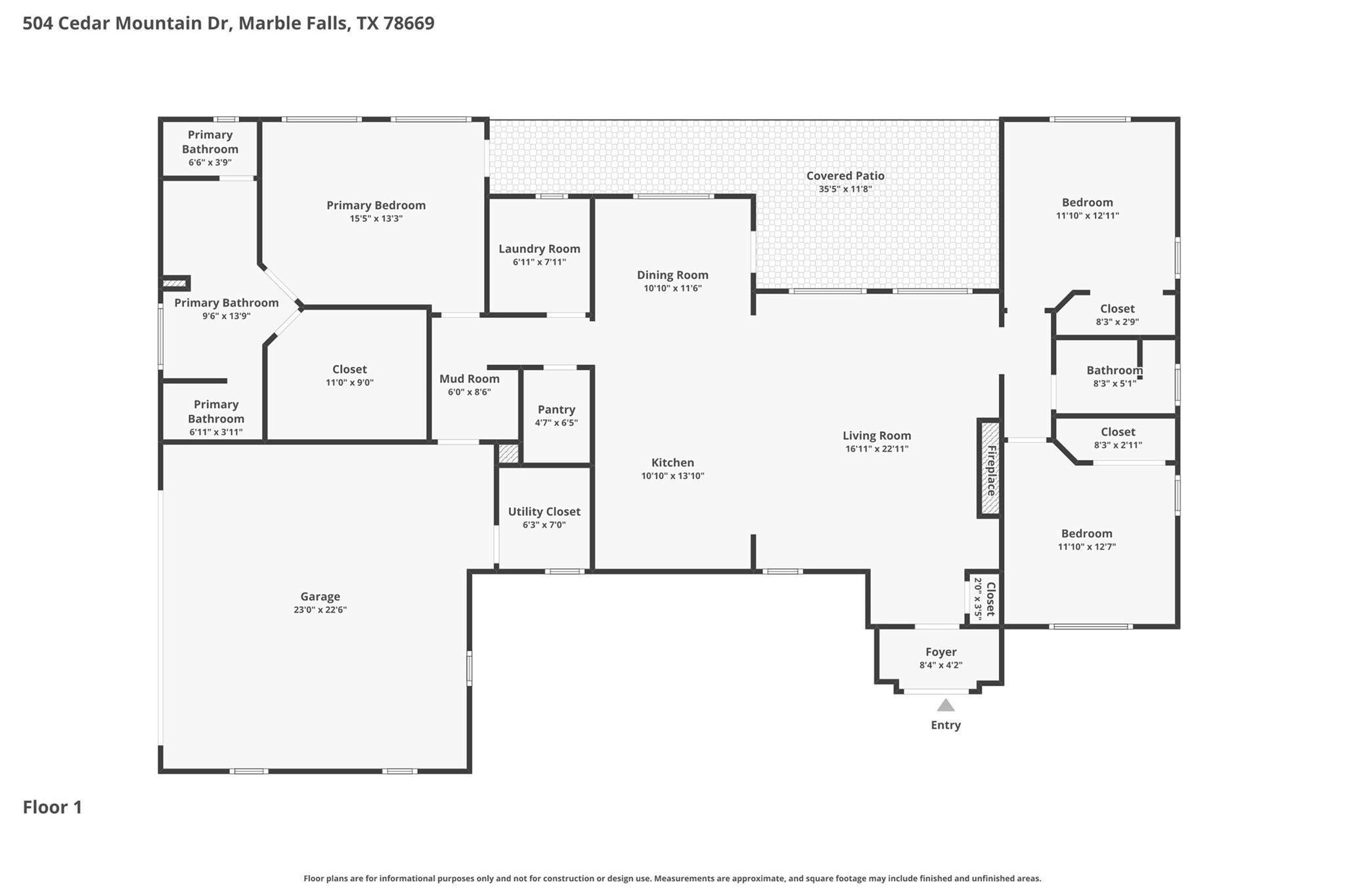 504 Cedar Mountain Dr, Marble Falls, TX 78654