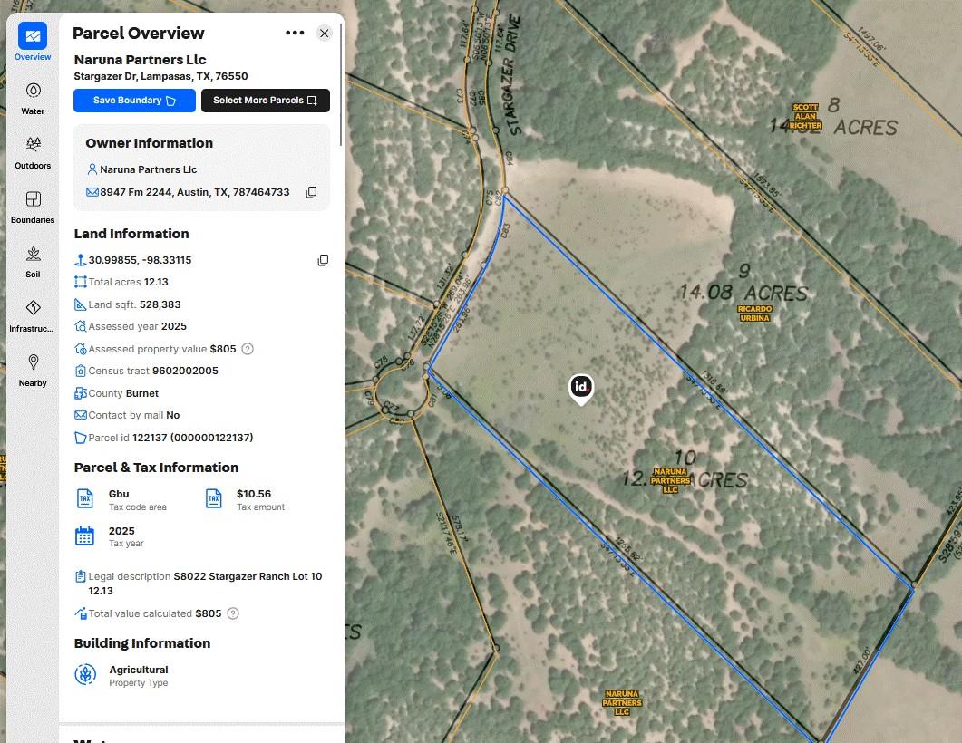 Tract 10 StarGazer Ranch, Lampasas, TX 76550
