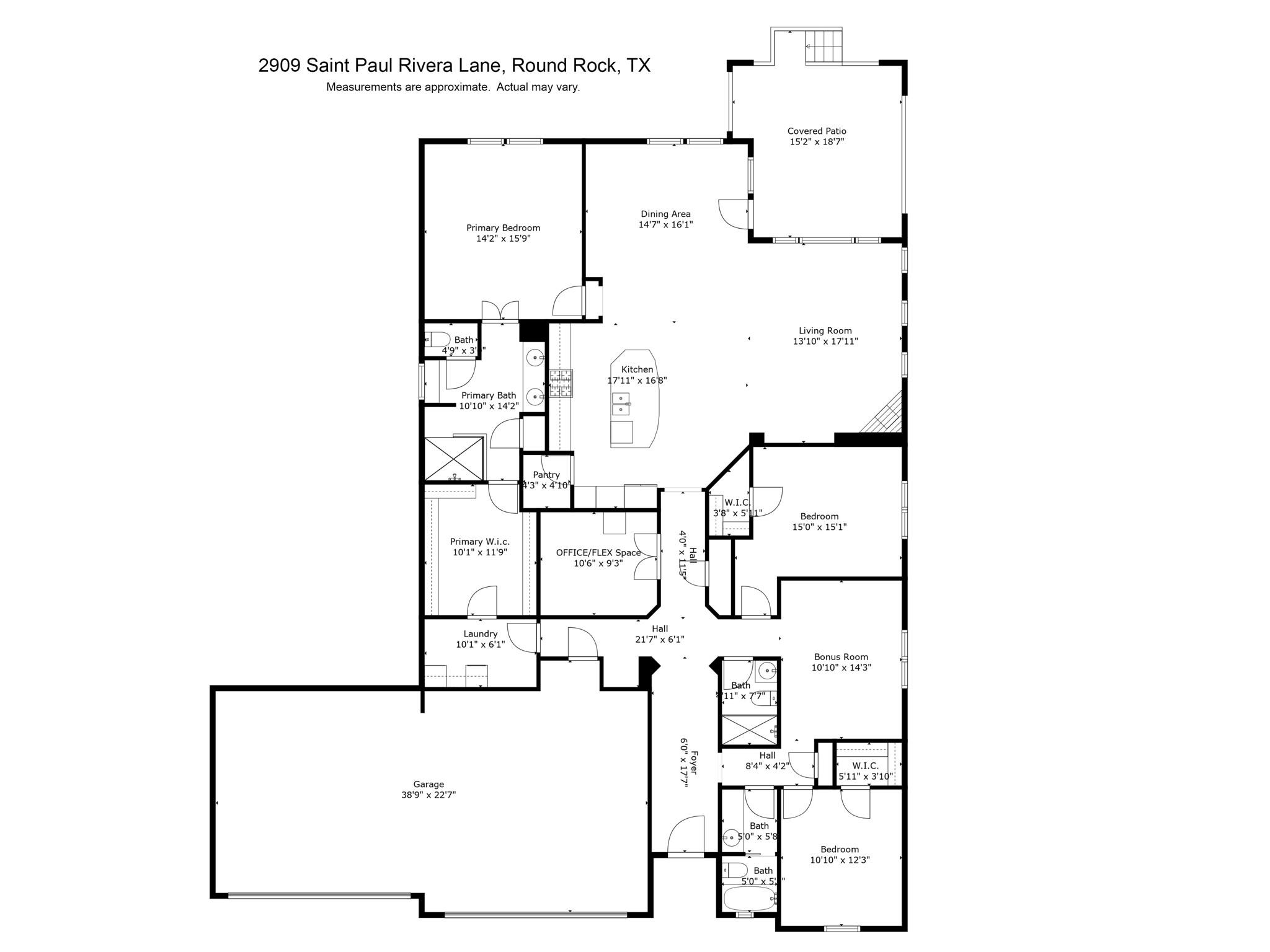 2909 Saint Paul Rivera, Round Rock, TX 78665