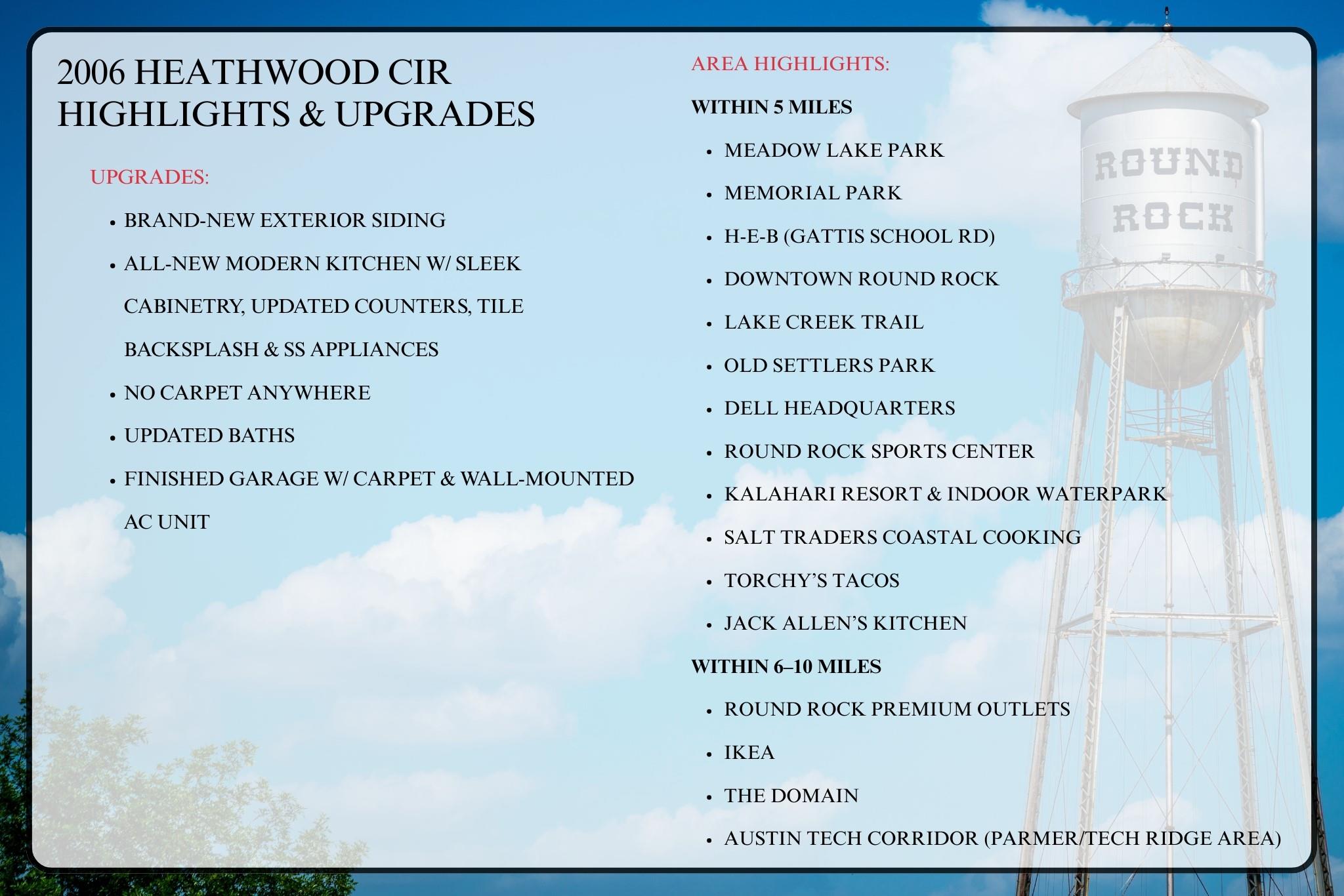 2006 Heathwood Cir, Round Rock, TX 78664