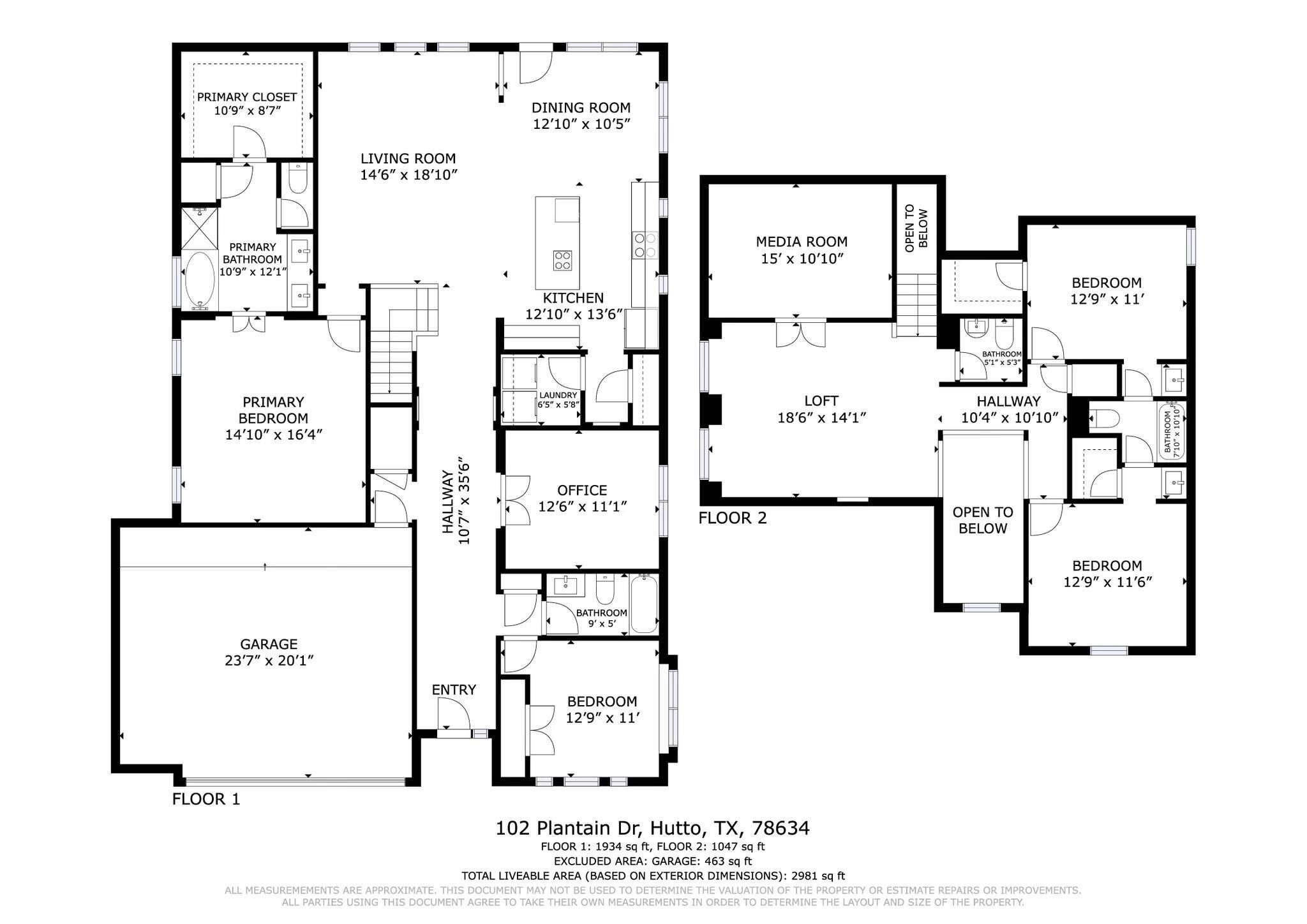 102 Plantain Dr, Hutto, TX 78634