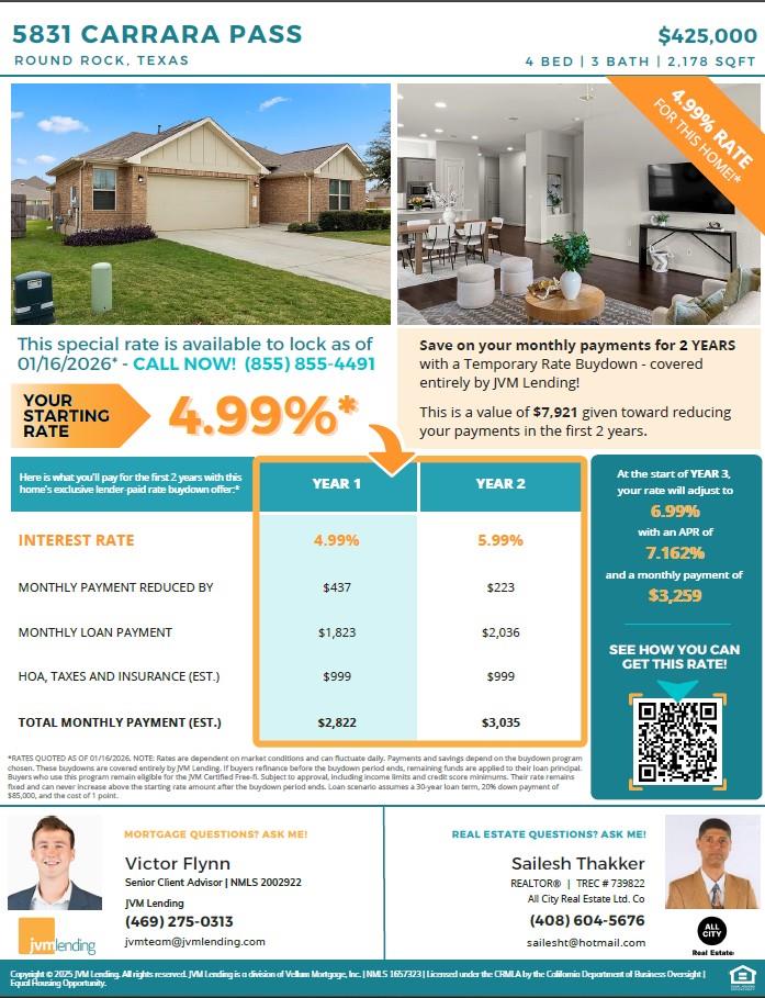 5831 Carrara Pass, Round Rock, TX 78665