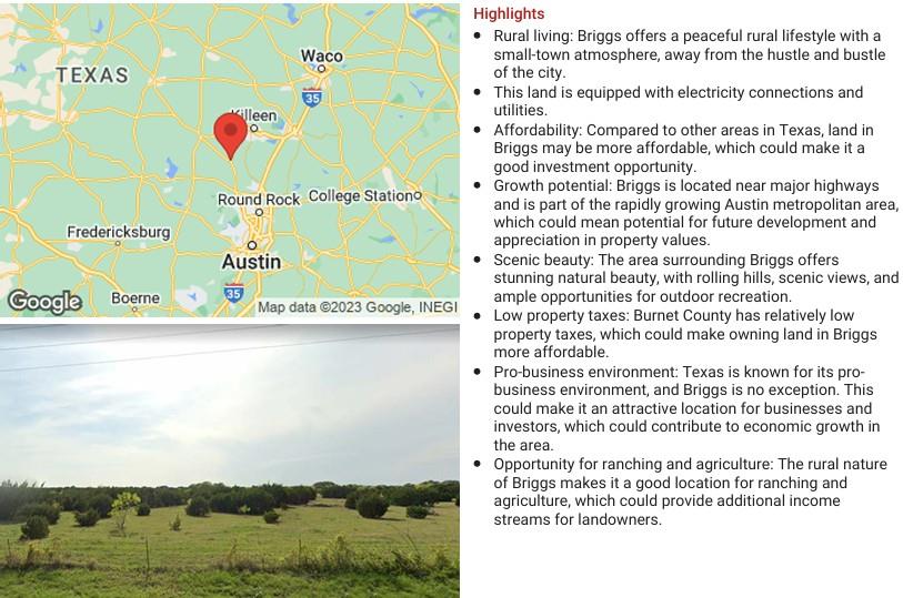 316 HWY US 183 NORTH, Briggs, TX 78608