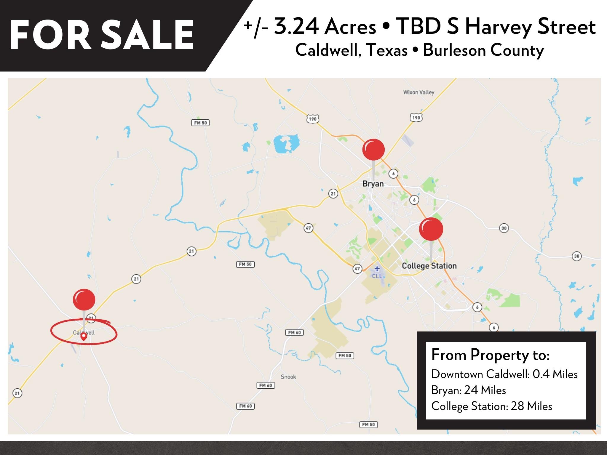TBD (3.24 Acres) S Harvey St, Caldwell, TX 77836