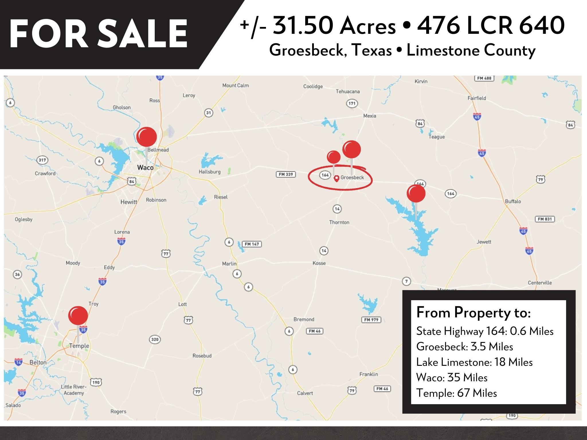 476 LCR 640, Groesbeck, TX 76642