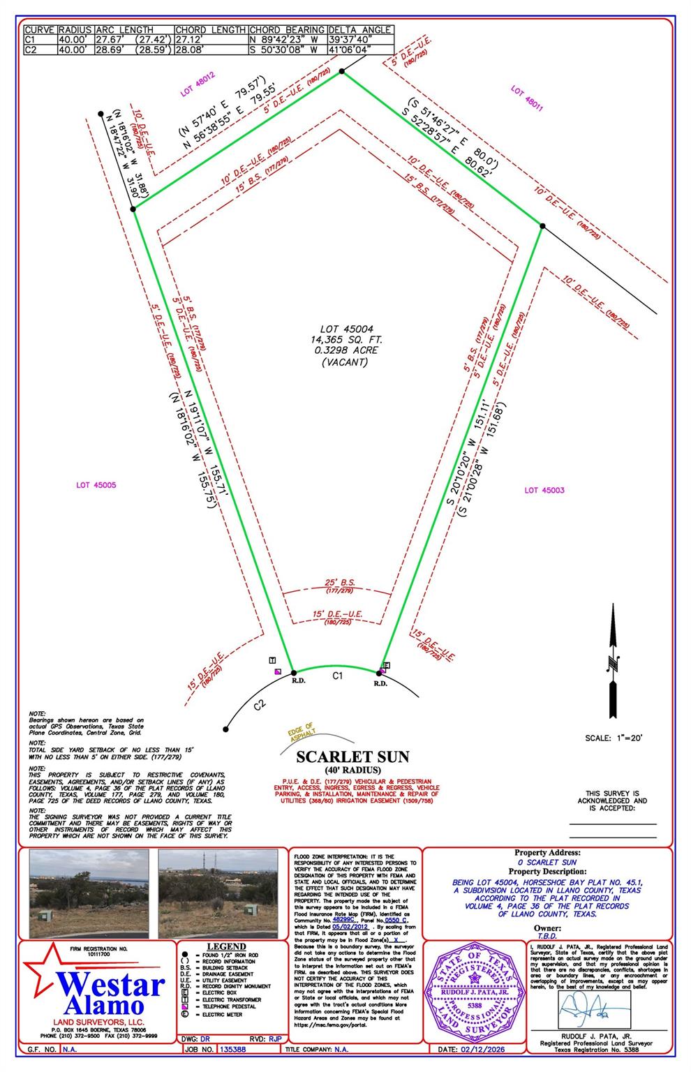 716 Scarlet Sun Scarlet Sun, Horseshoe Bay, TX 78657