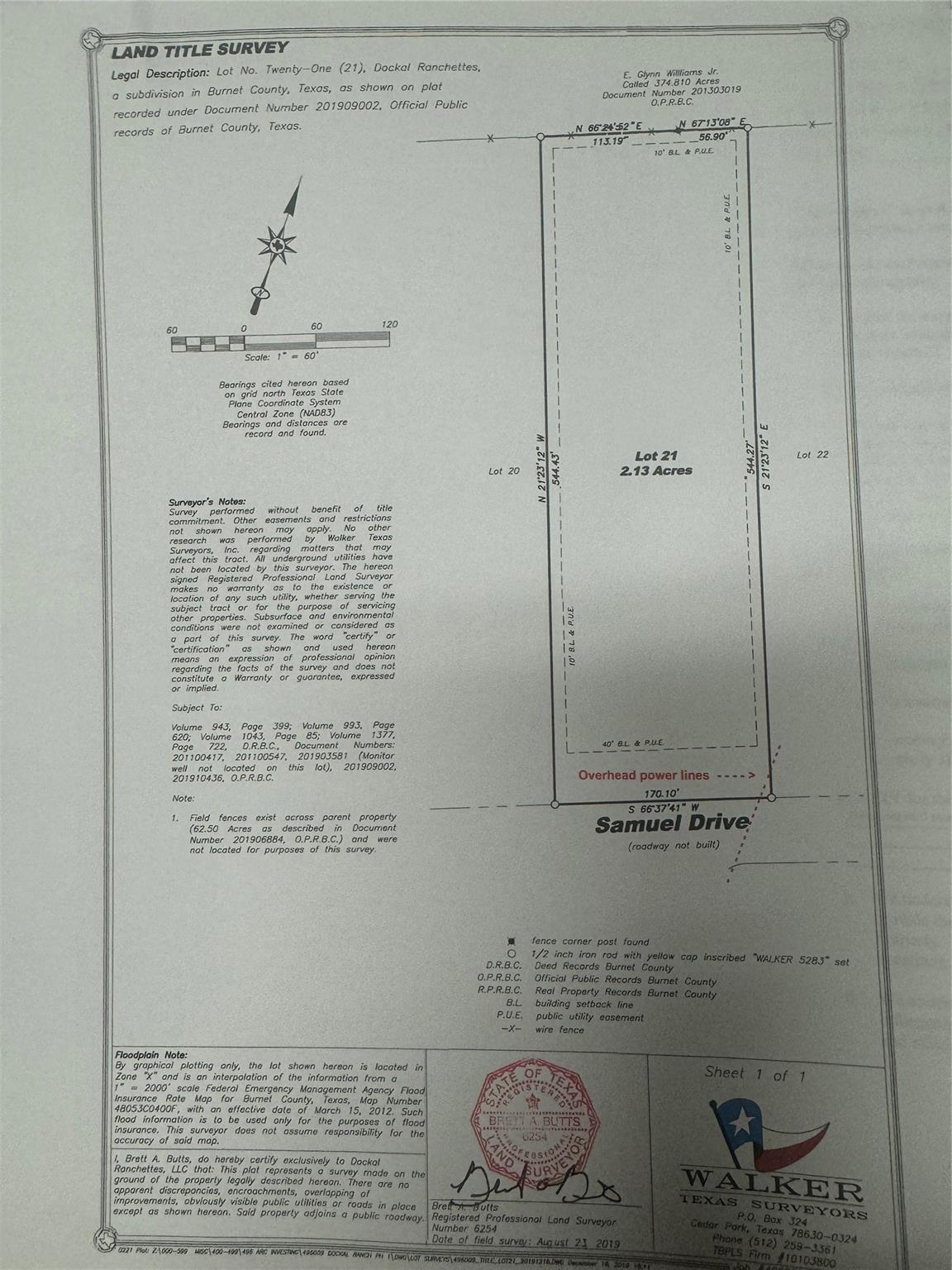Lot 21 Samuel Dr, Bertram, TX 78605