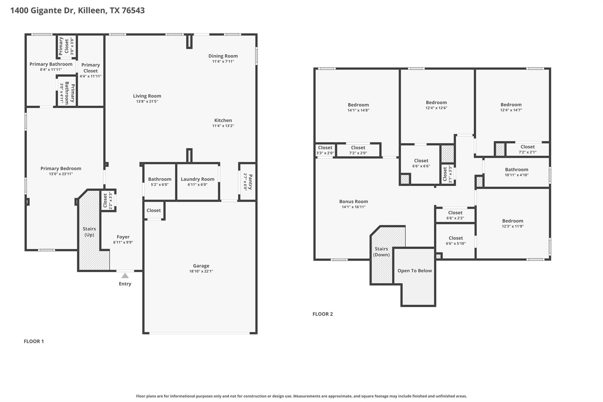 1400 Gigante Dr, Killeen, TX 76543