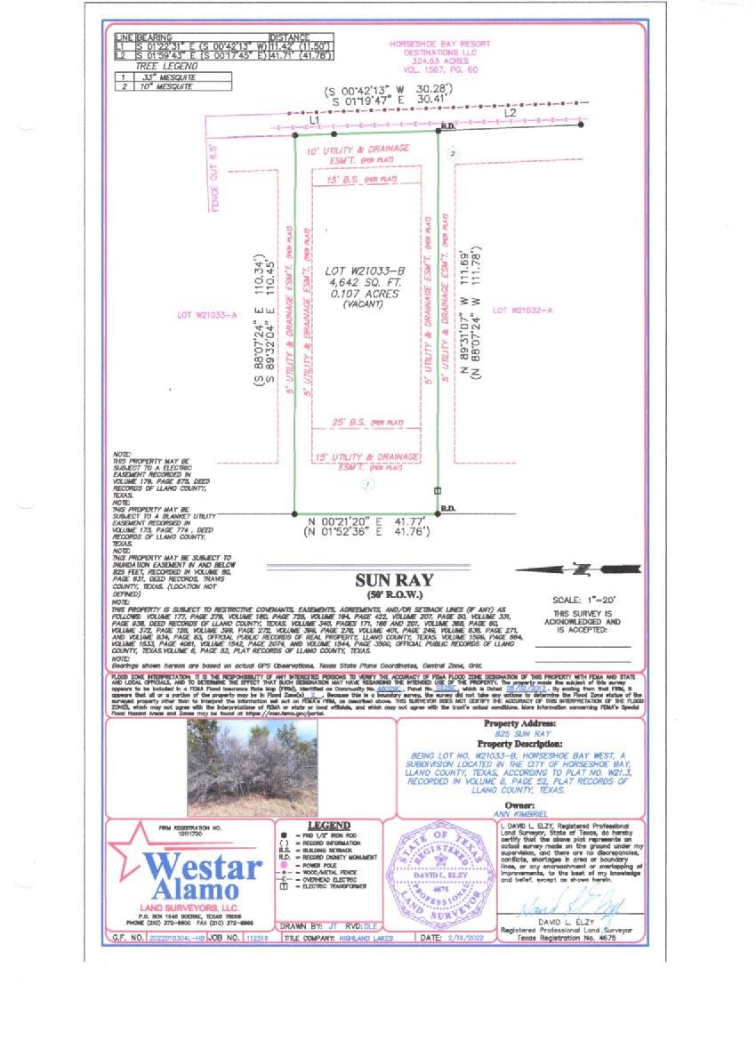 825 Sun Ray, Horseshoe Bay, TX 78657