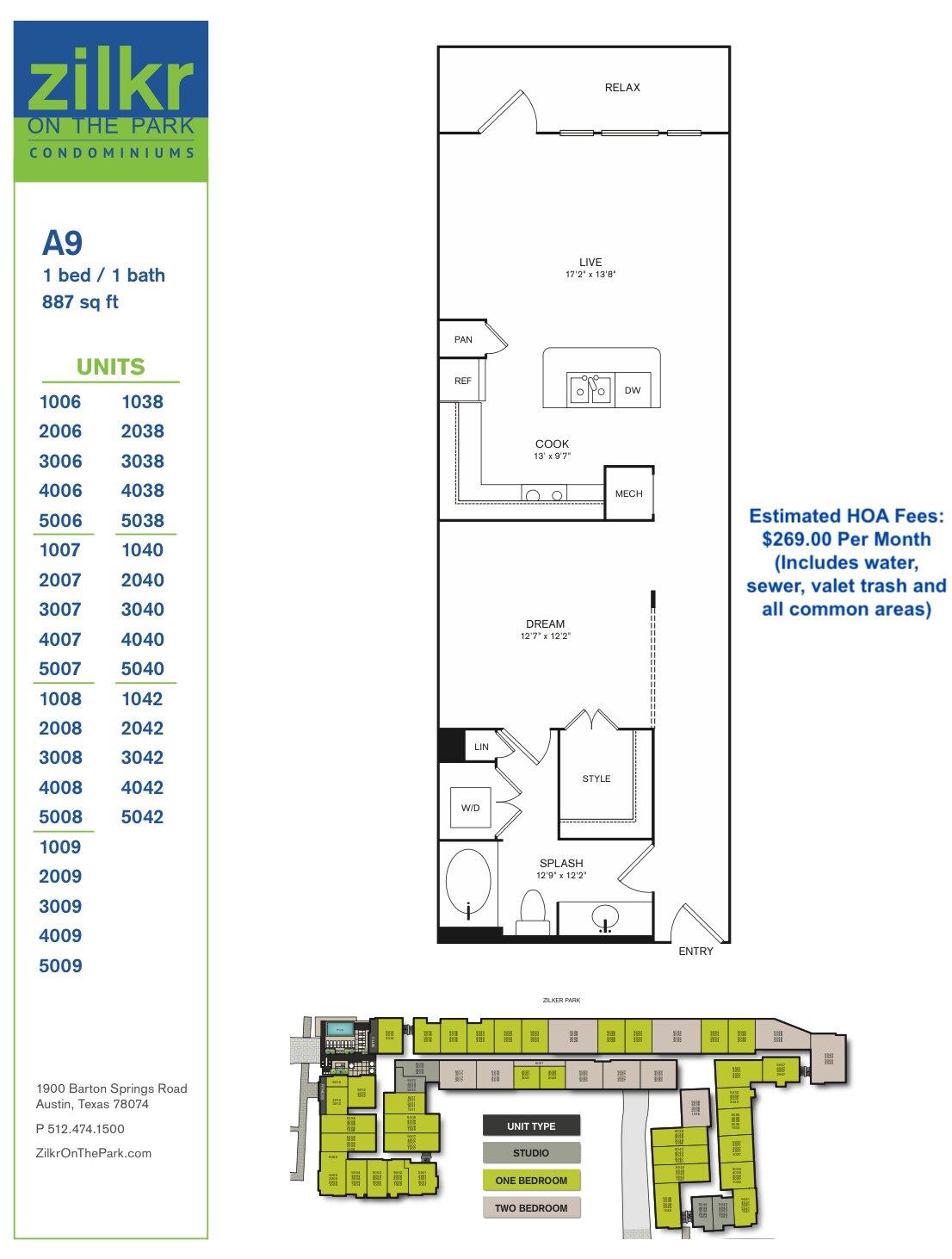1900 Barton Springs Rd # 2006, Austin, TX 78704