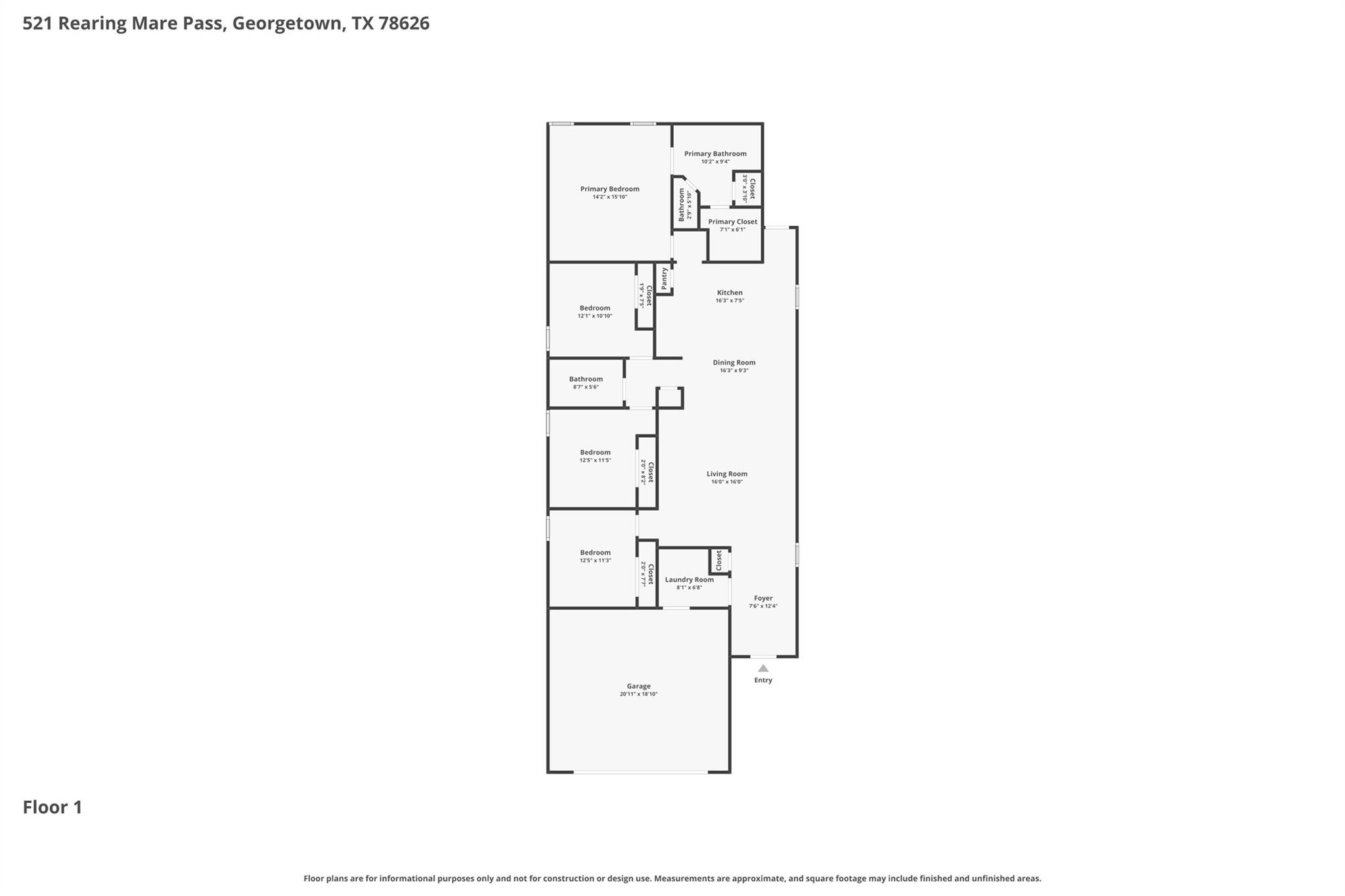 521 Rearing Mare Pass, Georgetown, TX 78626
