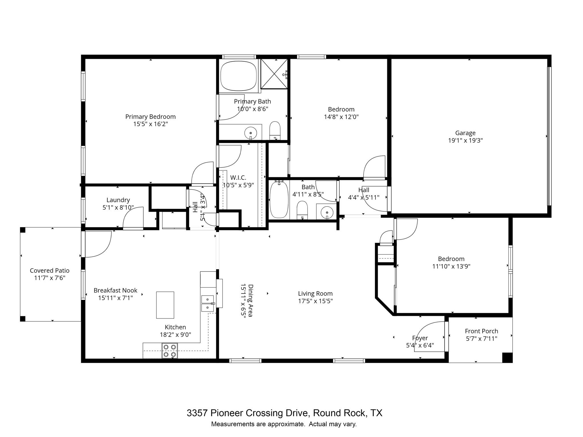 3357 PIONEER CROSSING Dr, Round Rock, TX 78665