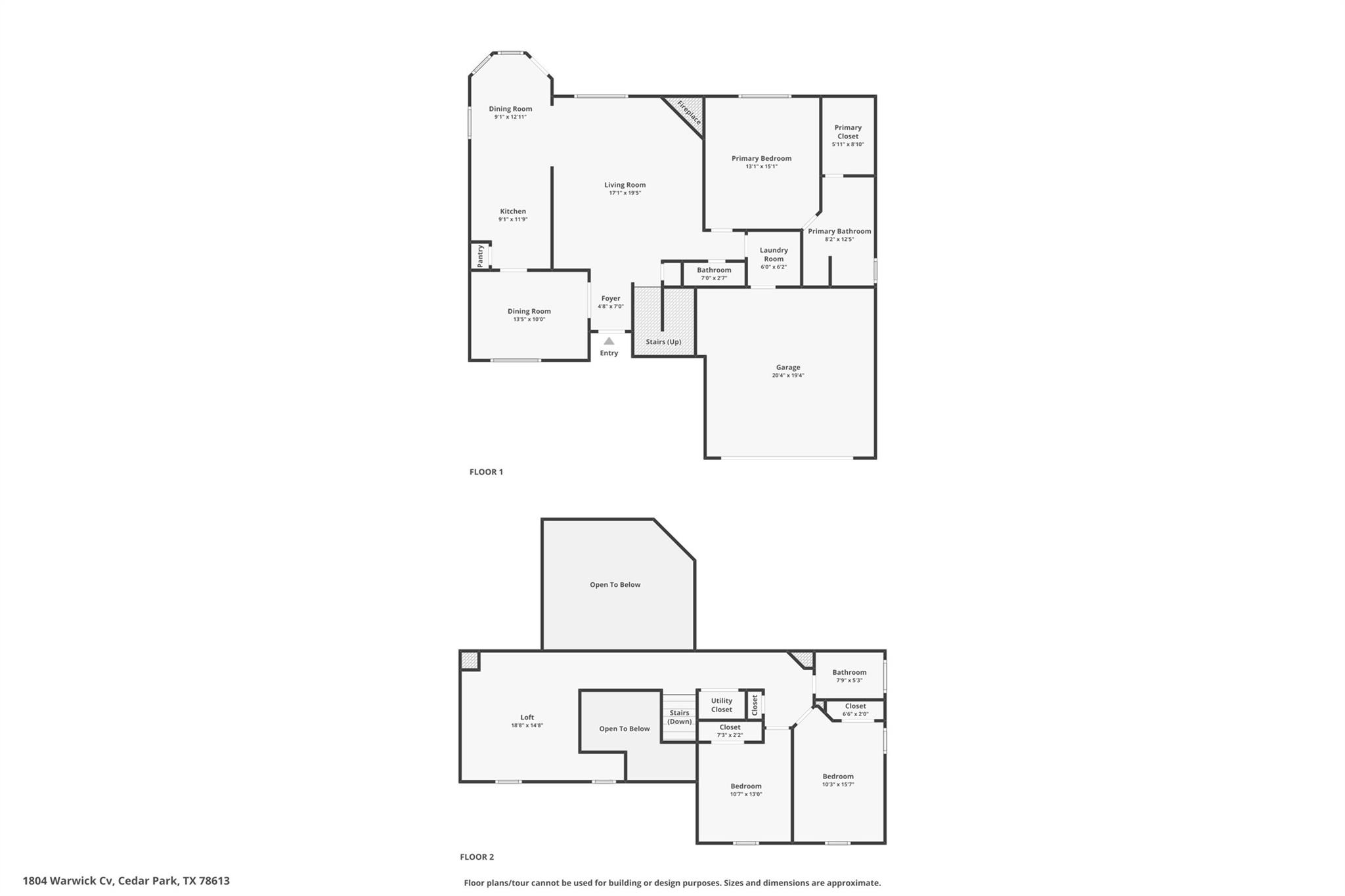 1804 Warwick Cv, Cedar Park, TX 78613