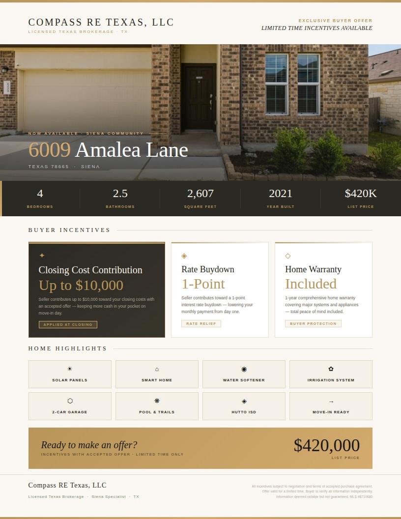 6009 Amalea Ln, Round Rock, TX 78665