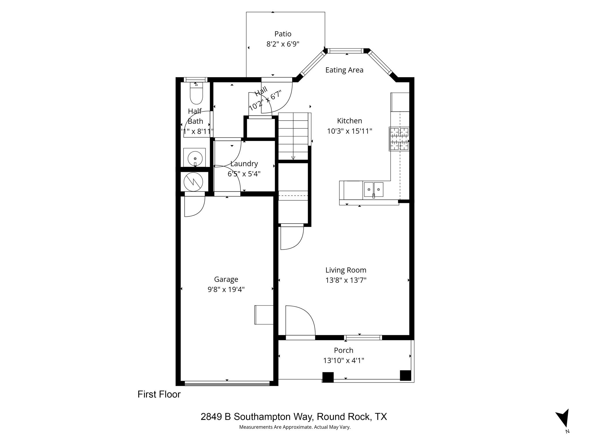 2849 SOUTHAMPTON Way # B, Round Rock, TX 78664