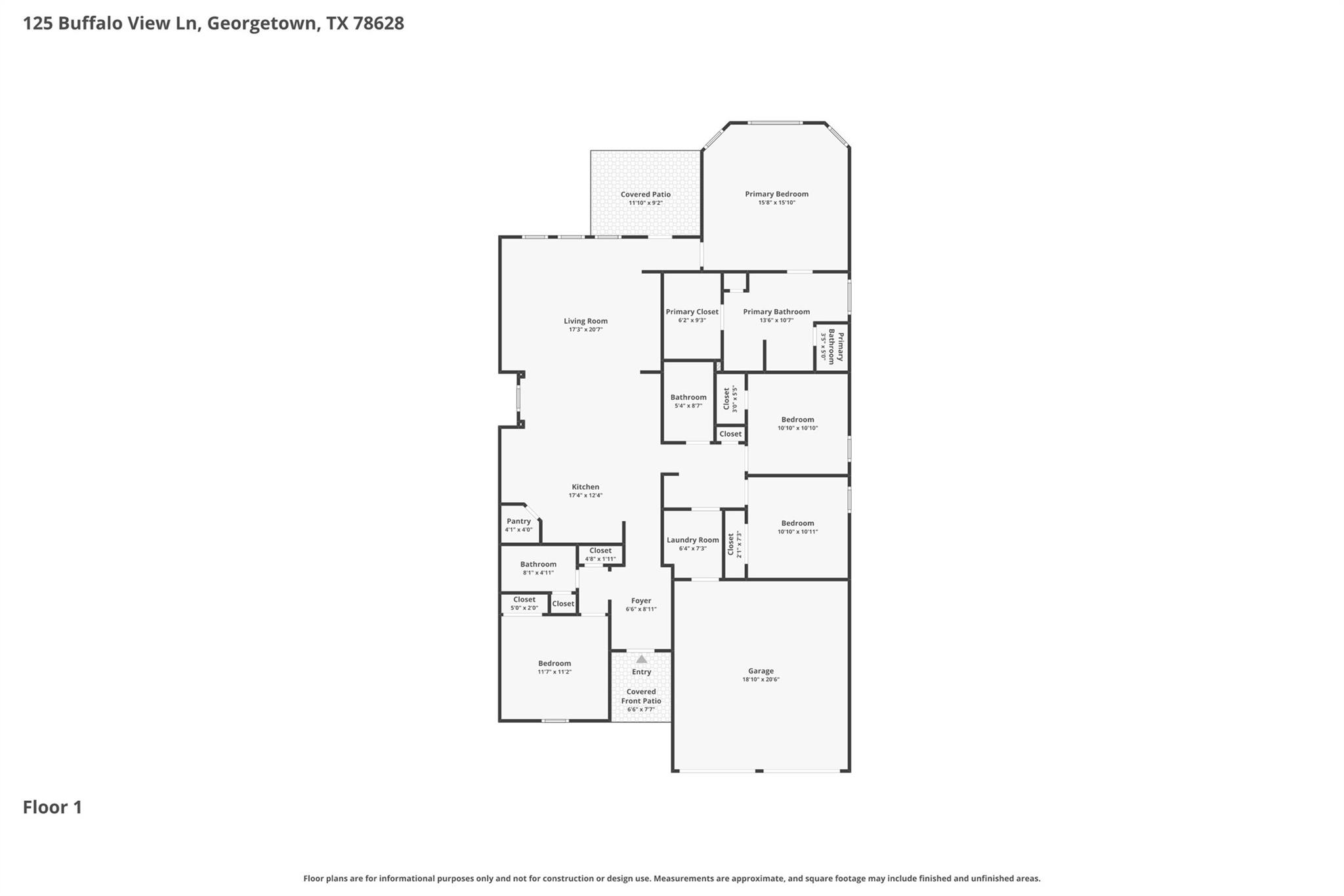 125 Buffalo View Ln, Georgetown, TX 78628