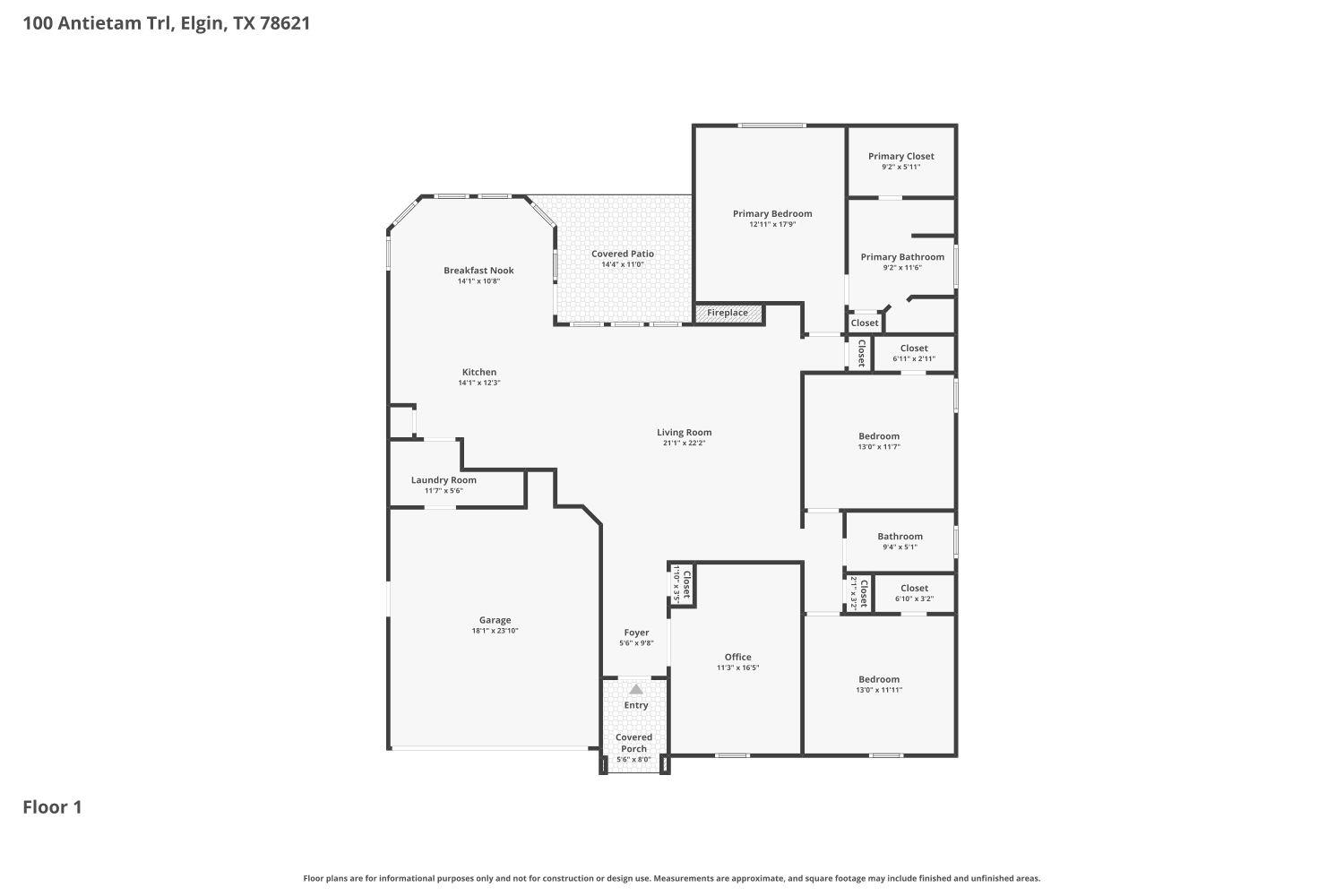 100 Antietam Trl, Elgin, TX 78621