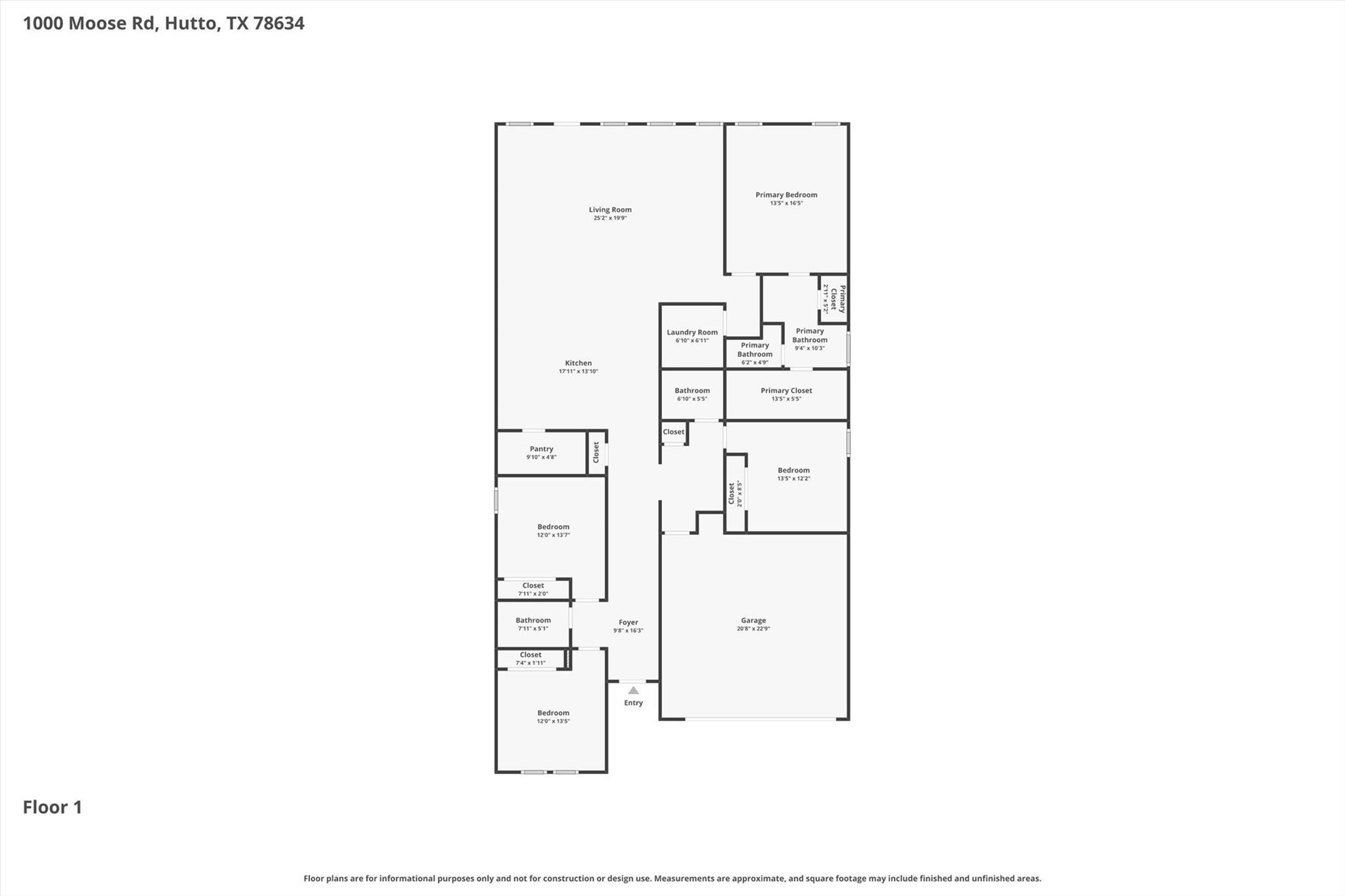 1000 Moose Rd, Hutto, TX 78634