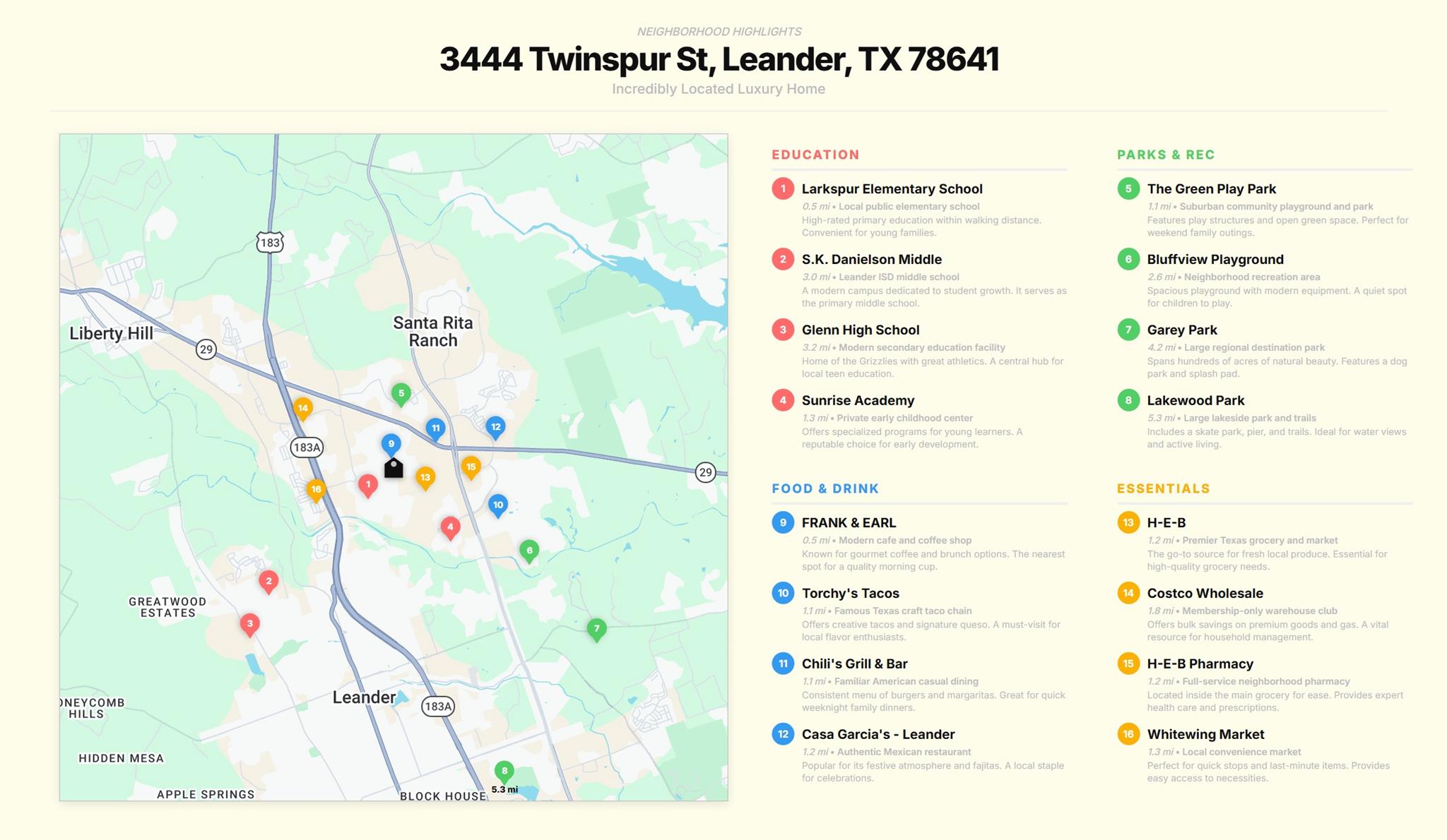 3444 Twinspur St, Leander, TX 78641